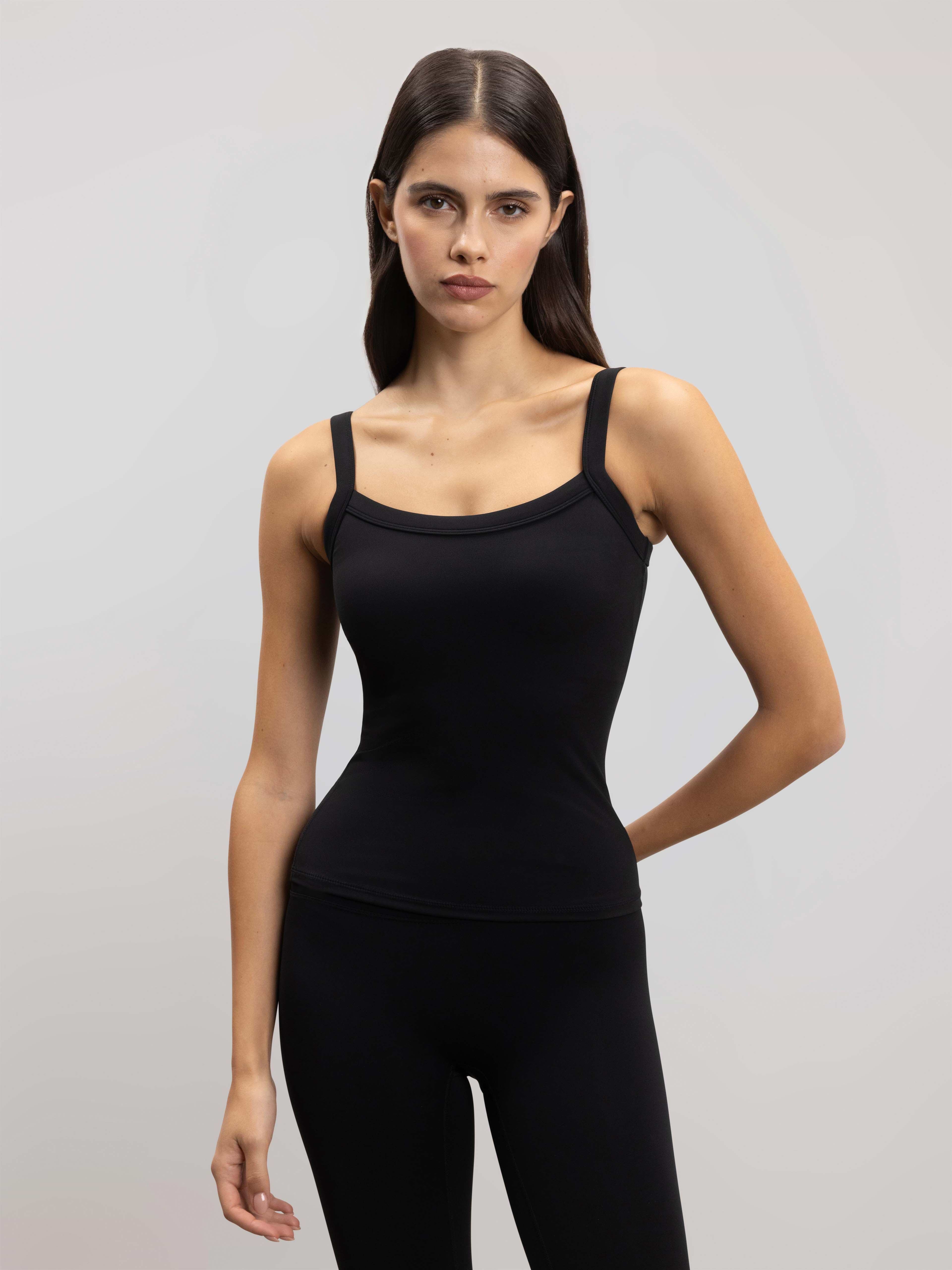 Womens Active Vest in Black
