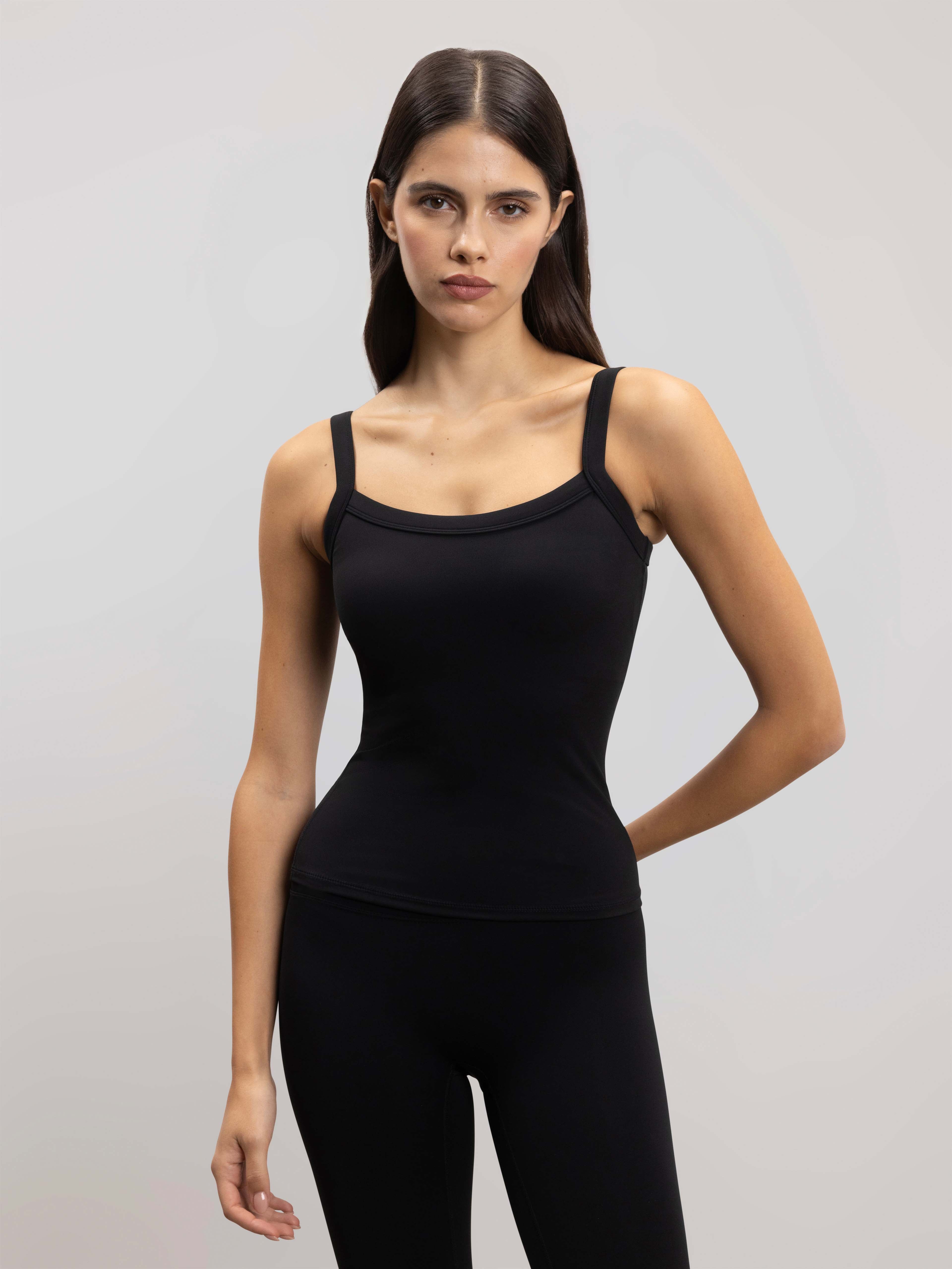 Womens Active Vest in Black