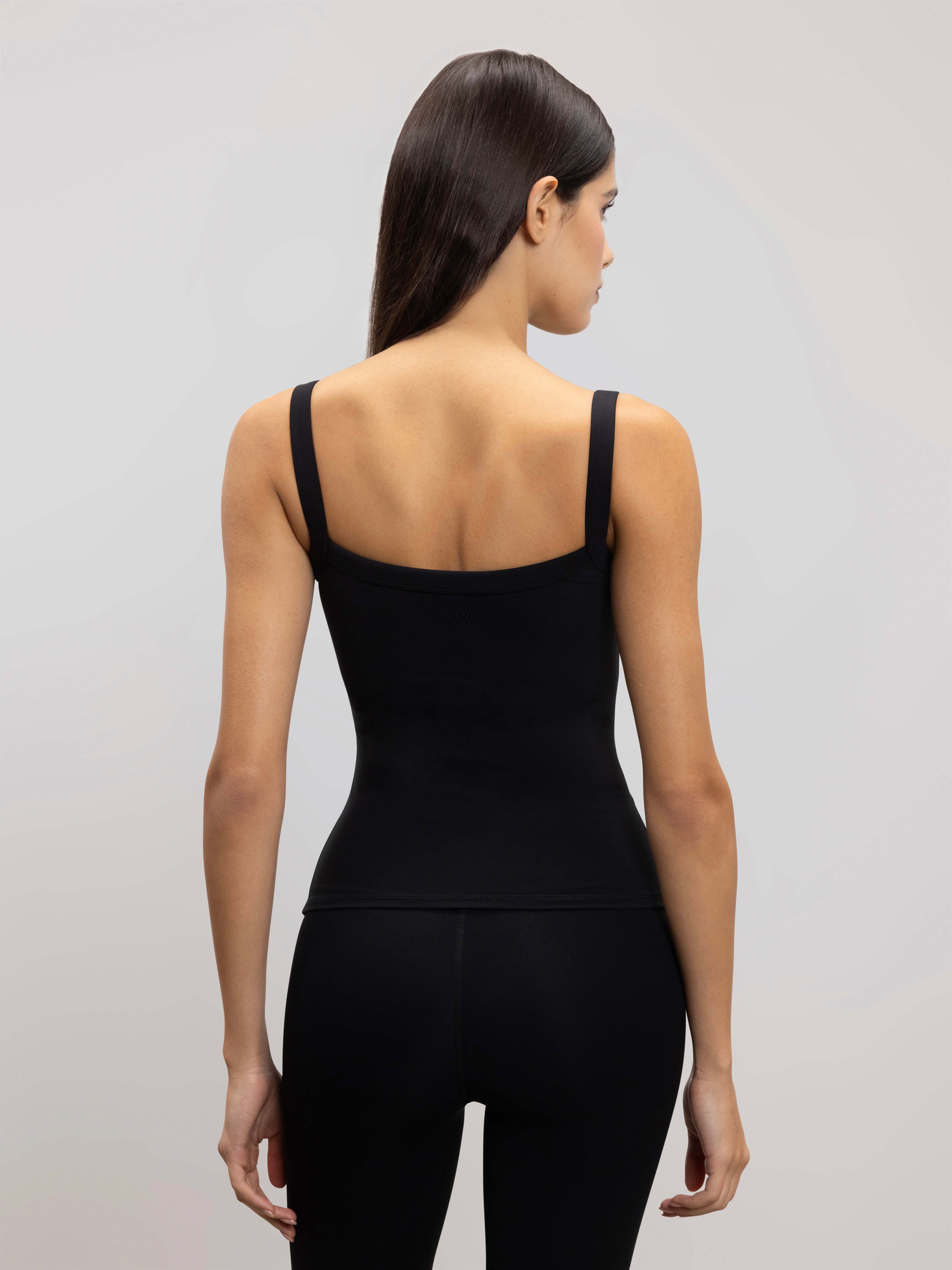 Womens Active Vest in Black