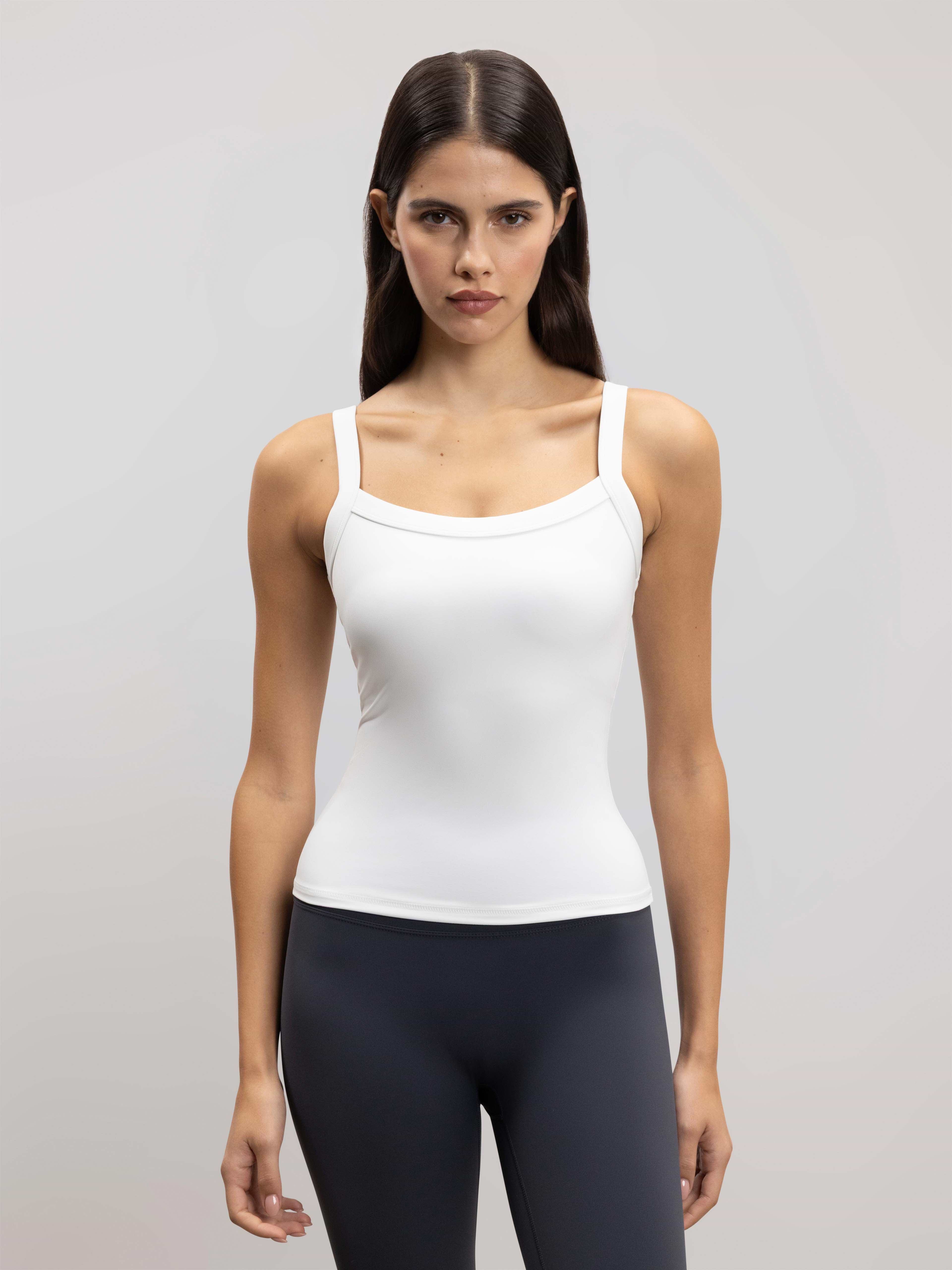 Womens Active Vest in White