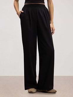 Womens Elasticated Waistband Trouser in Black