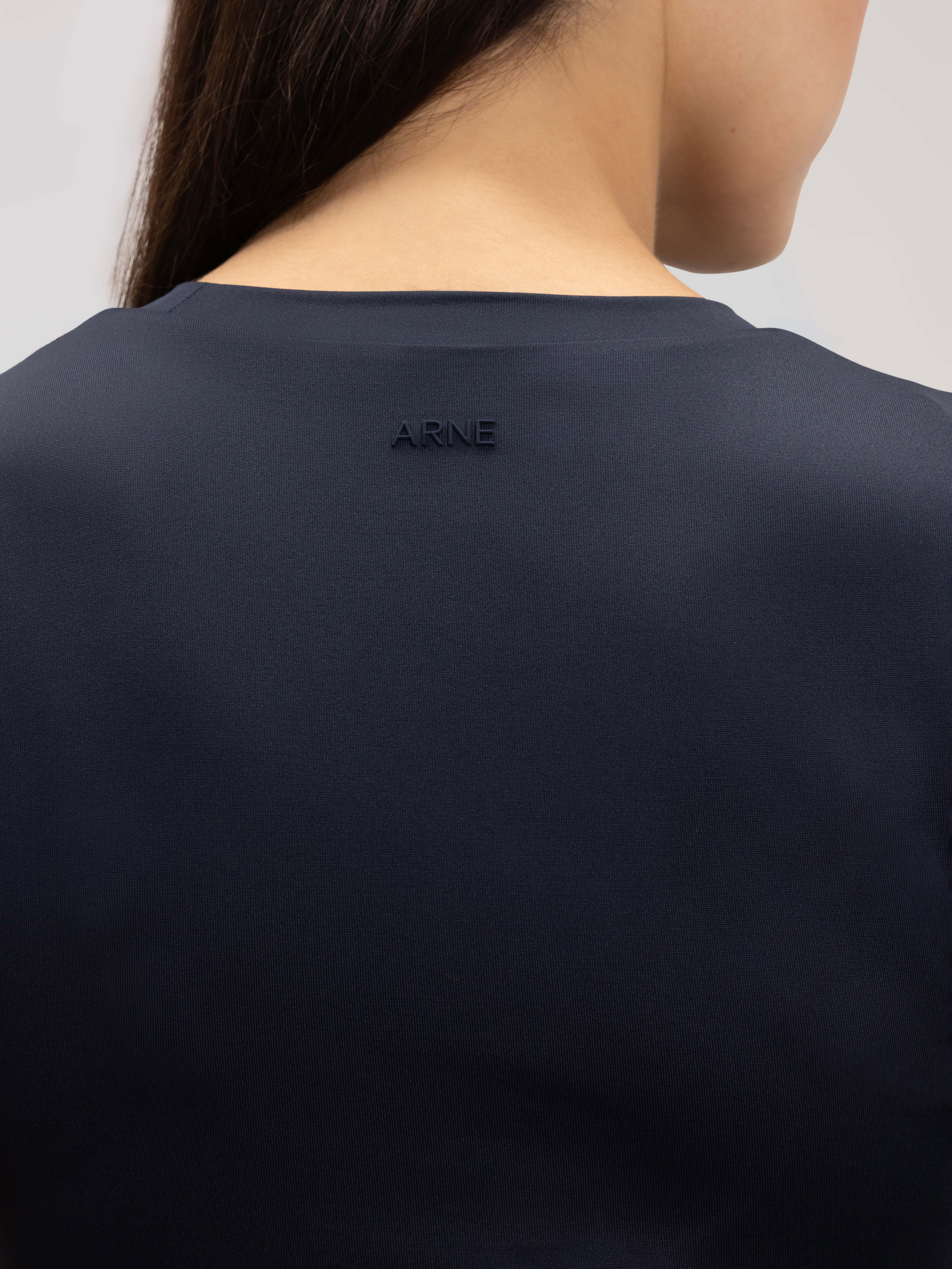 Womens Double Layered T-Shirt in Navy