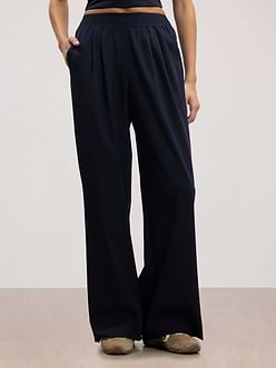 Womens Elasticated Waistband Trouser in Navy