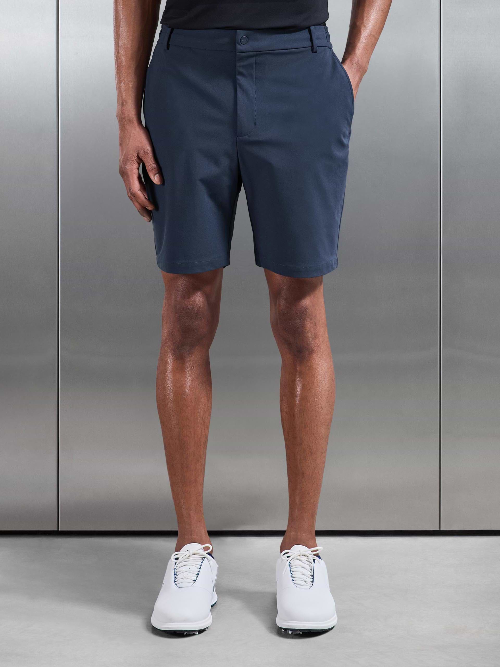 Golf Short in Steel Blue