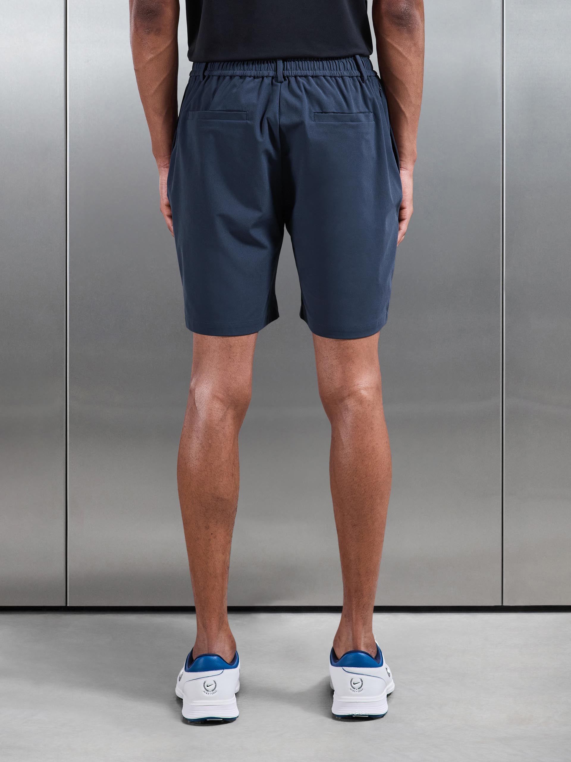 Golf Short in Steel Blue