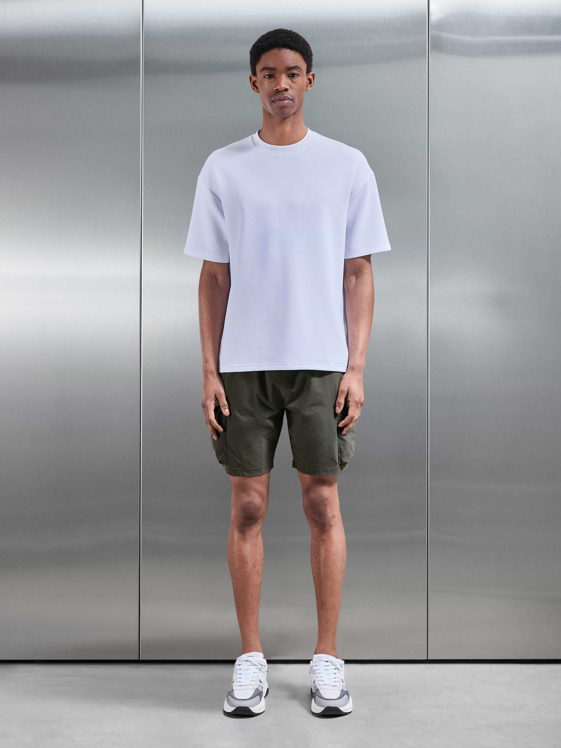 3D Pocket Cargo Short in Olive