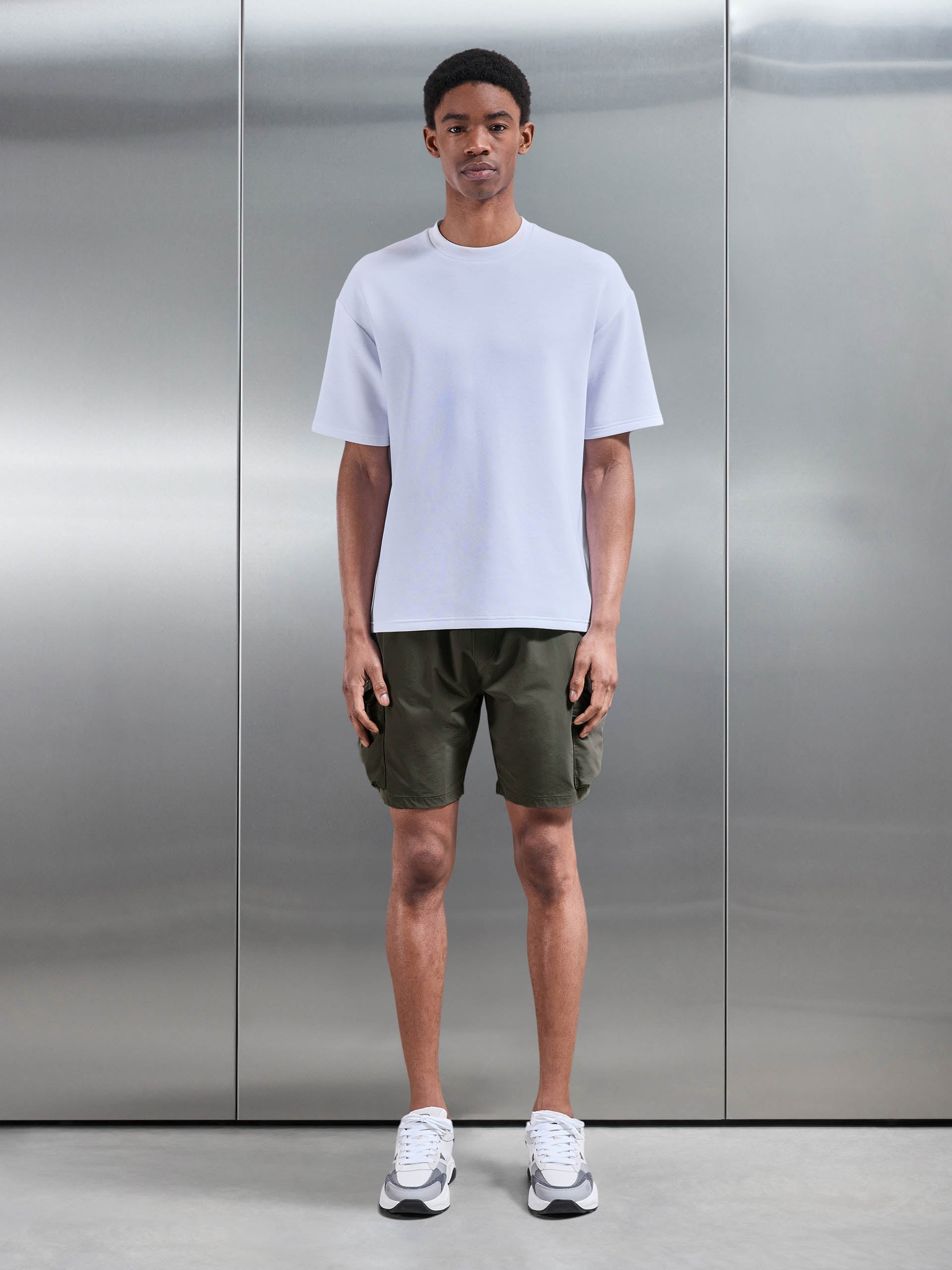 3D Pocket Cargo Short in Olive