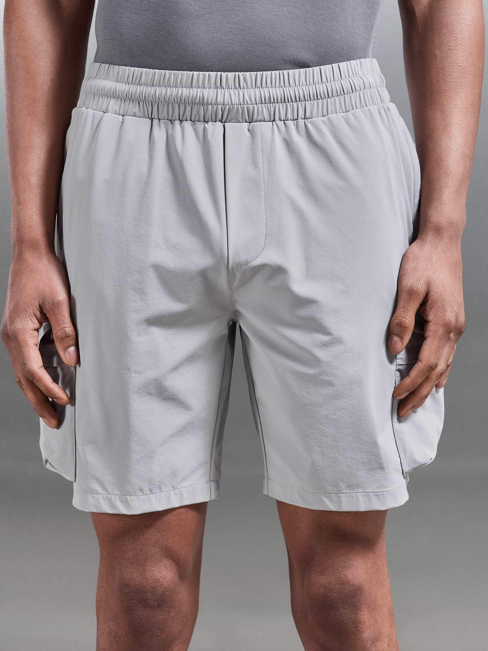 3D Pocket Cargo Short in Stone