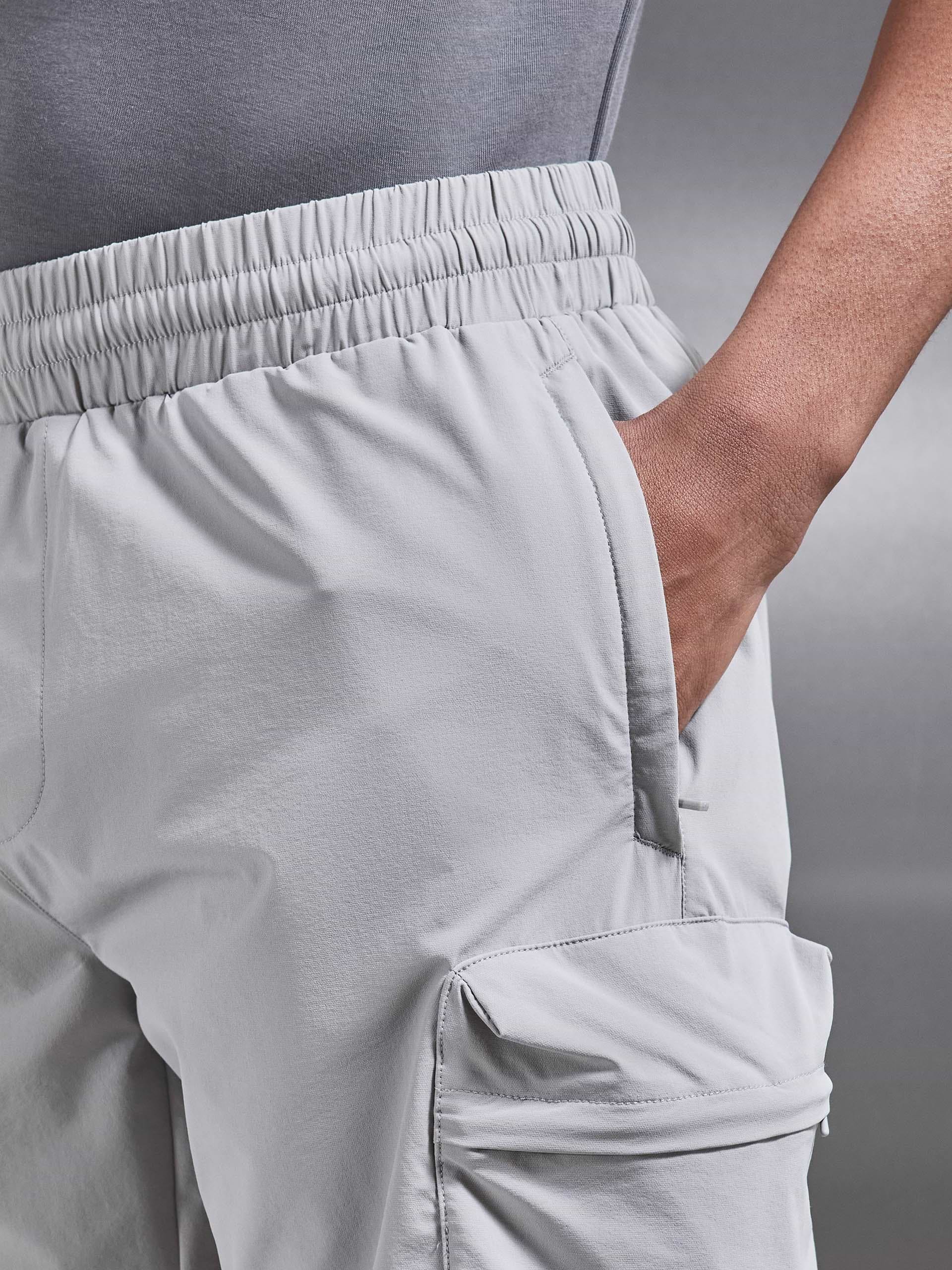 3D Pocket Cargo Short in Stone