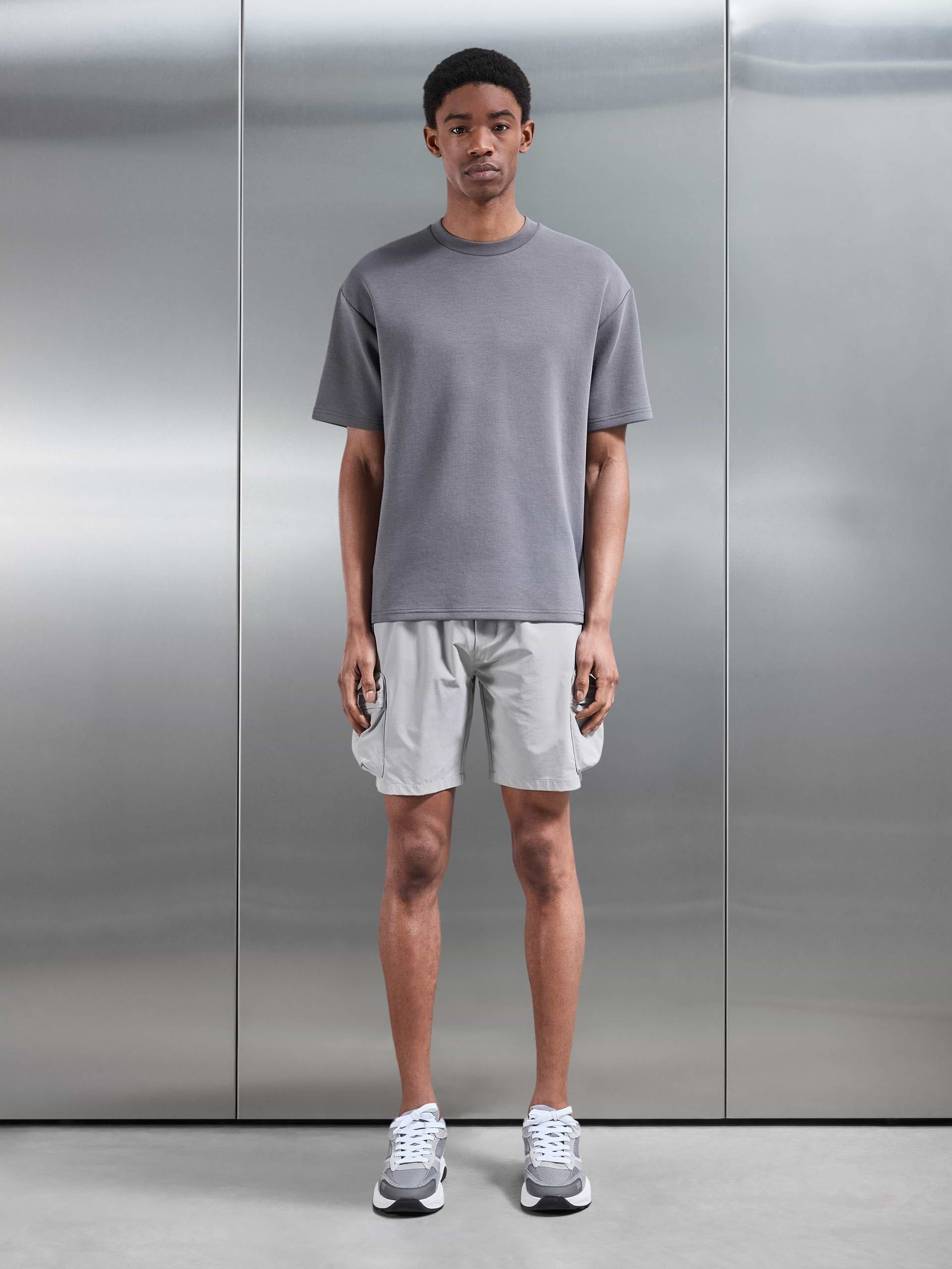 3D Pocket Cargo Short in Stone