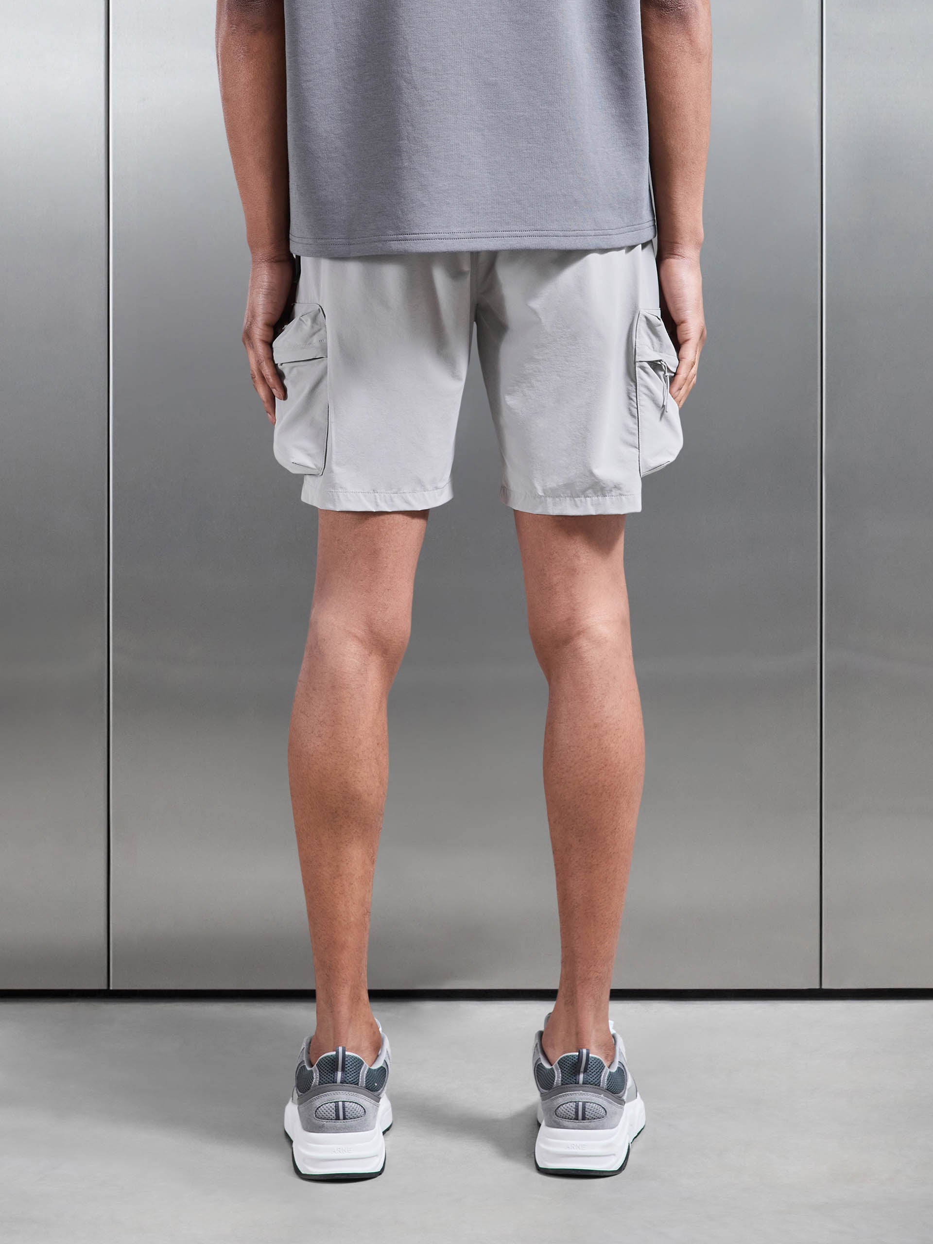 3D Pocket Cargo Short in Stone