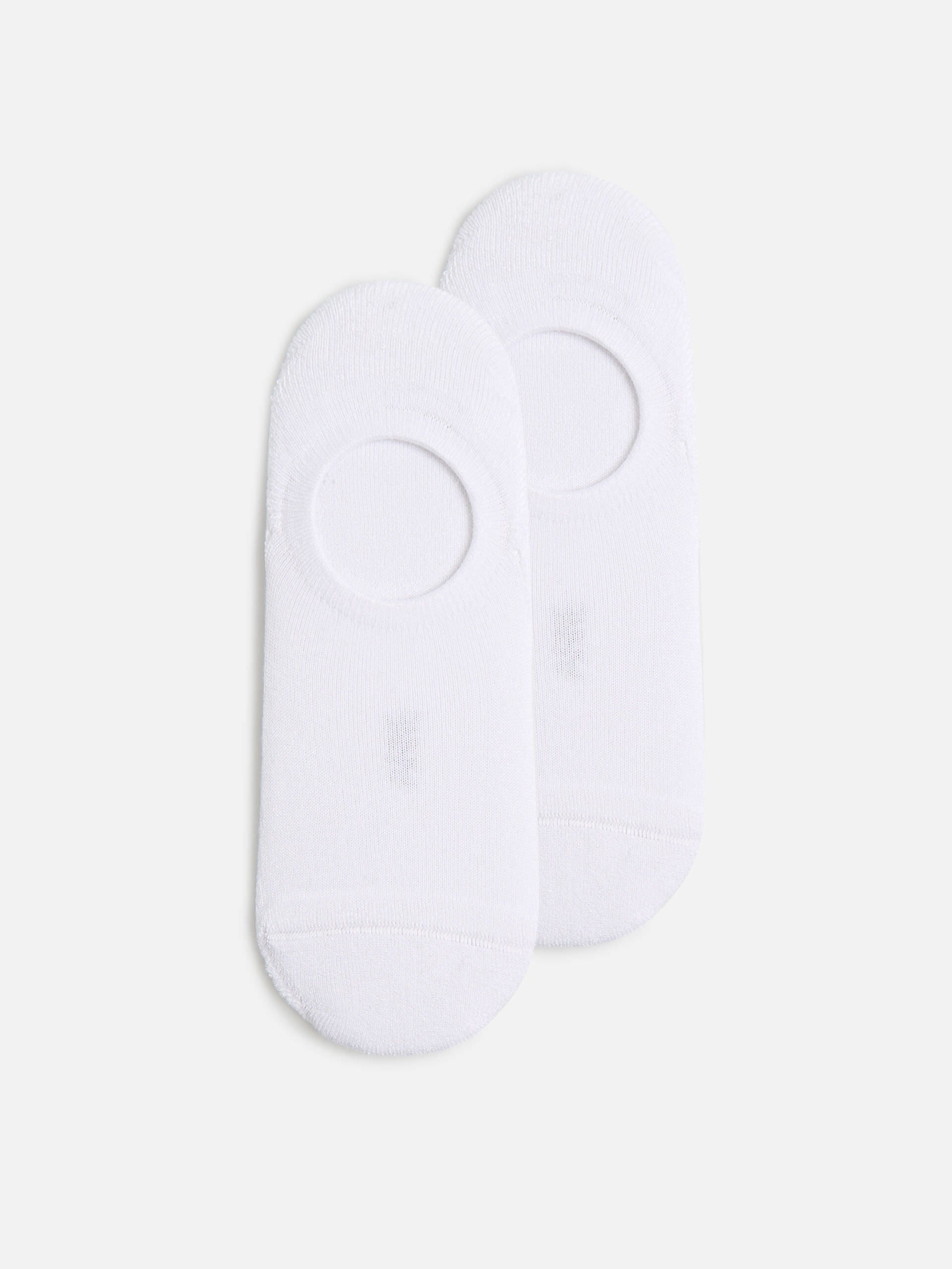 3 Pack Invisible Cushioned Sock in White