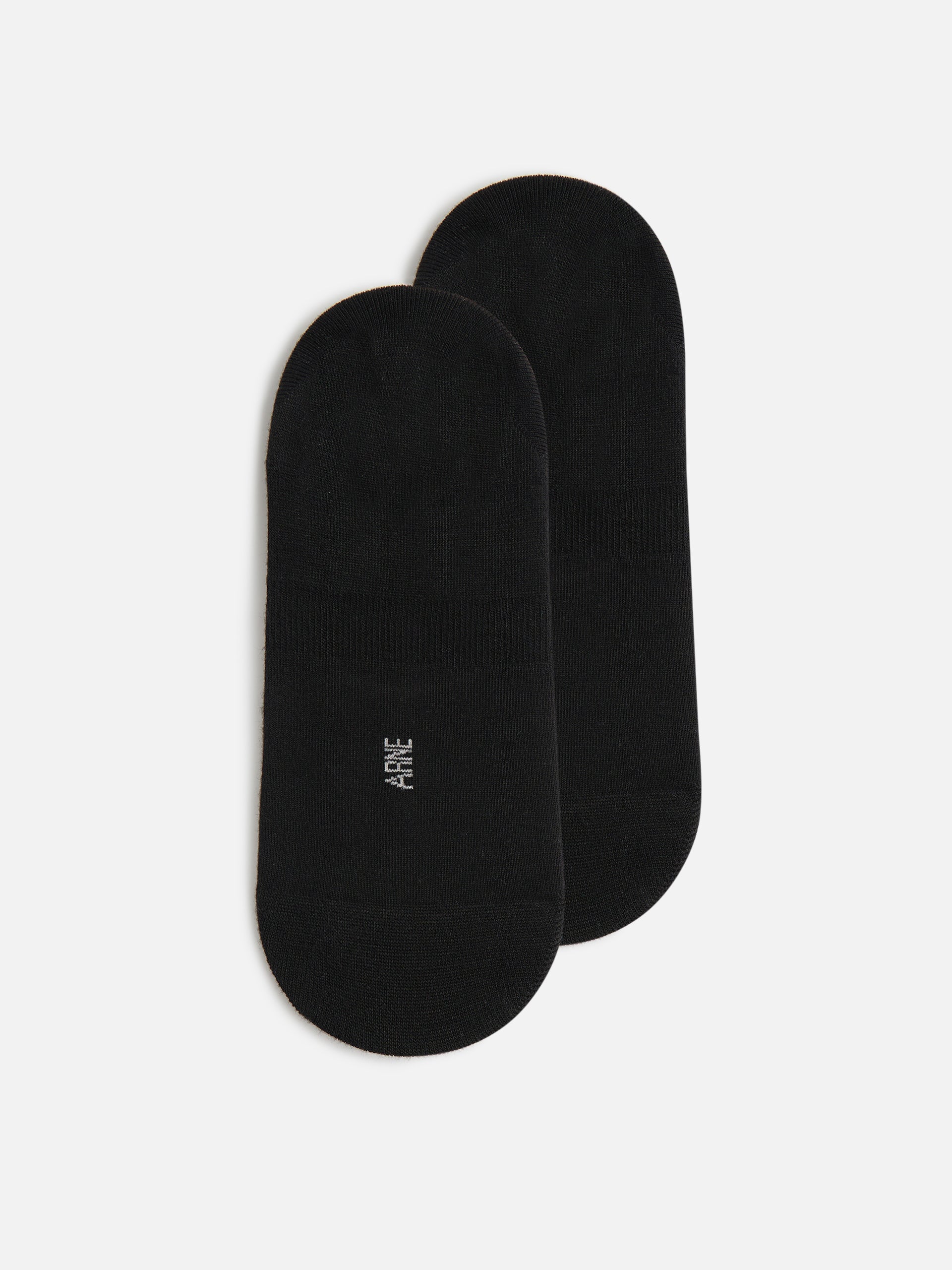 3 Pack No Show Sock in Black White Marl Grey