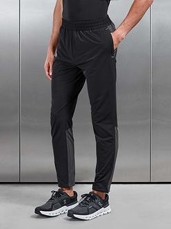 Active Colour Block Trackpant in Black