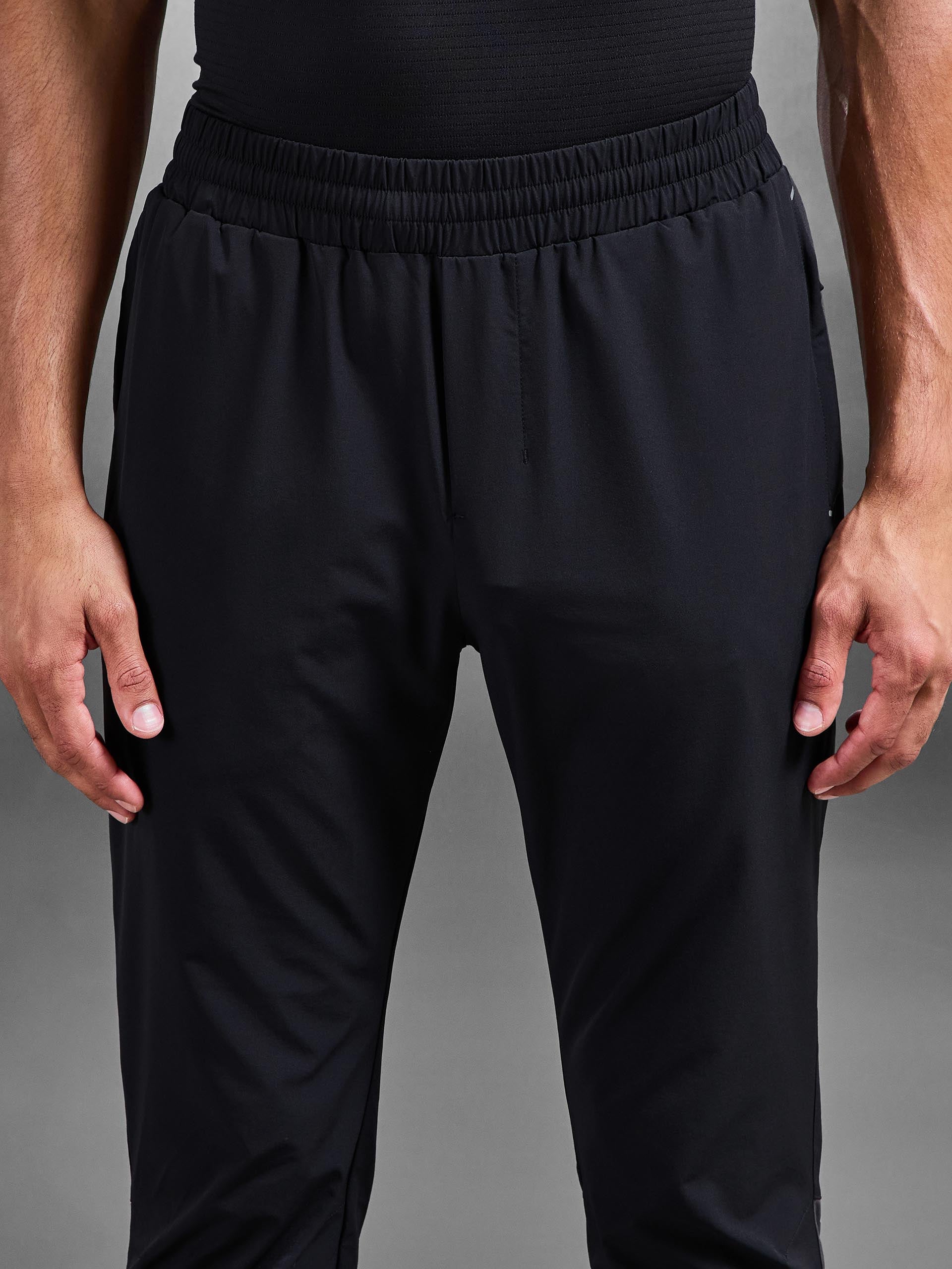 Active Colour Block Trackpant in Black