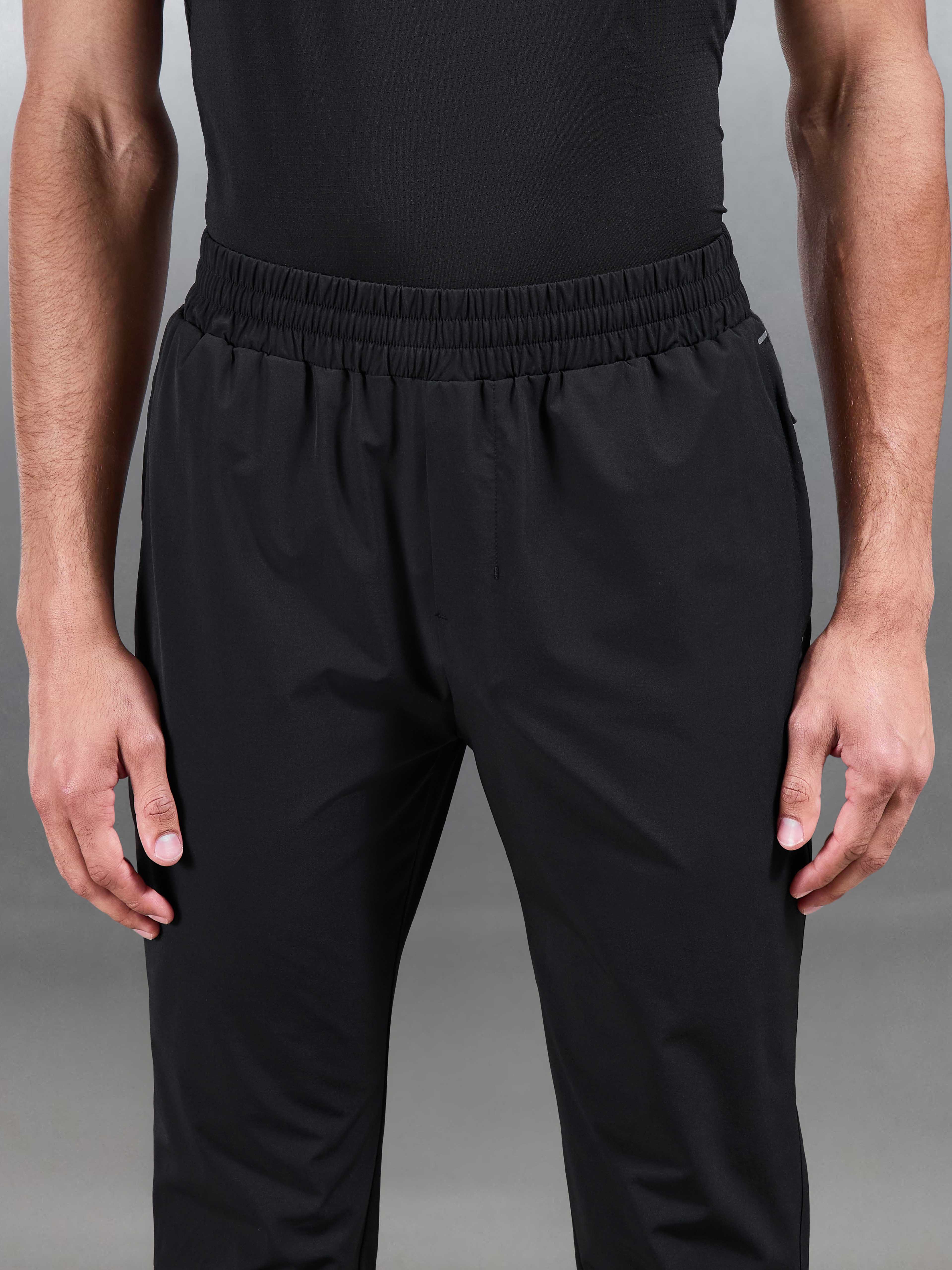 Active Colour Block Trackpant in Black