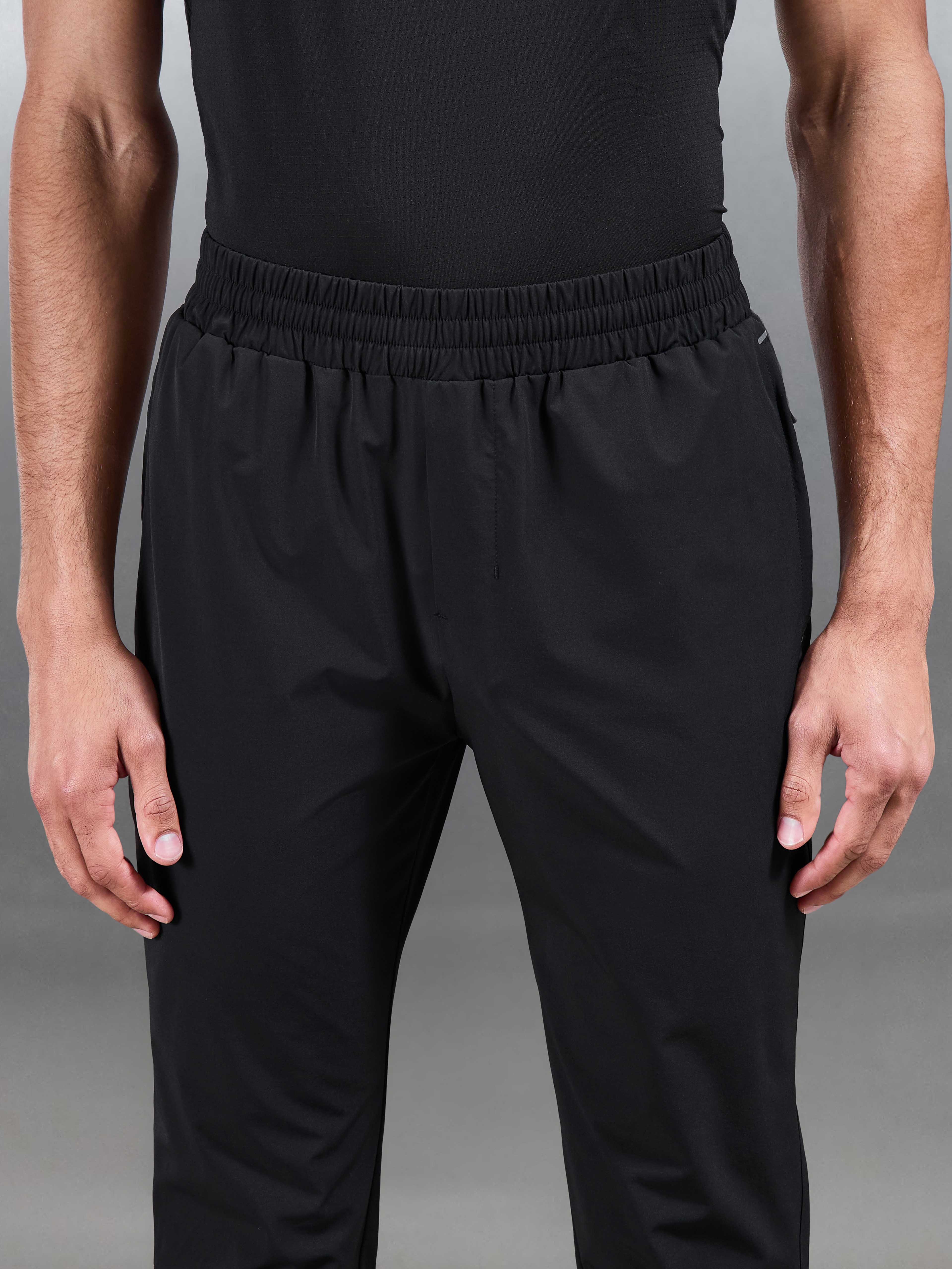 Active Colour Block Trackpant in Black