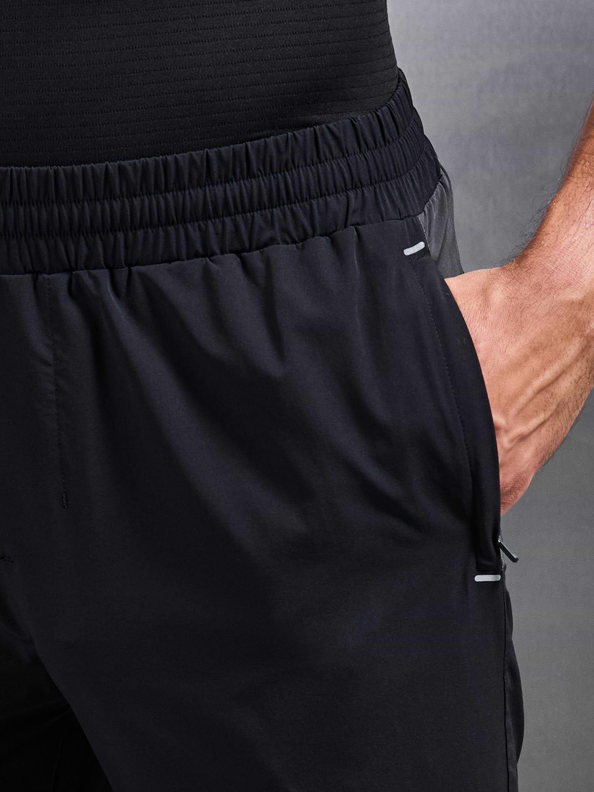 Active Colour Block Trackpant in Black