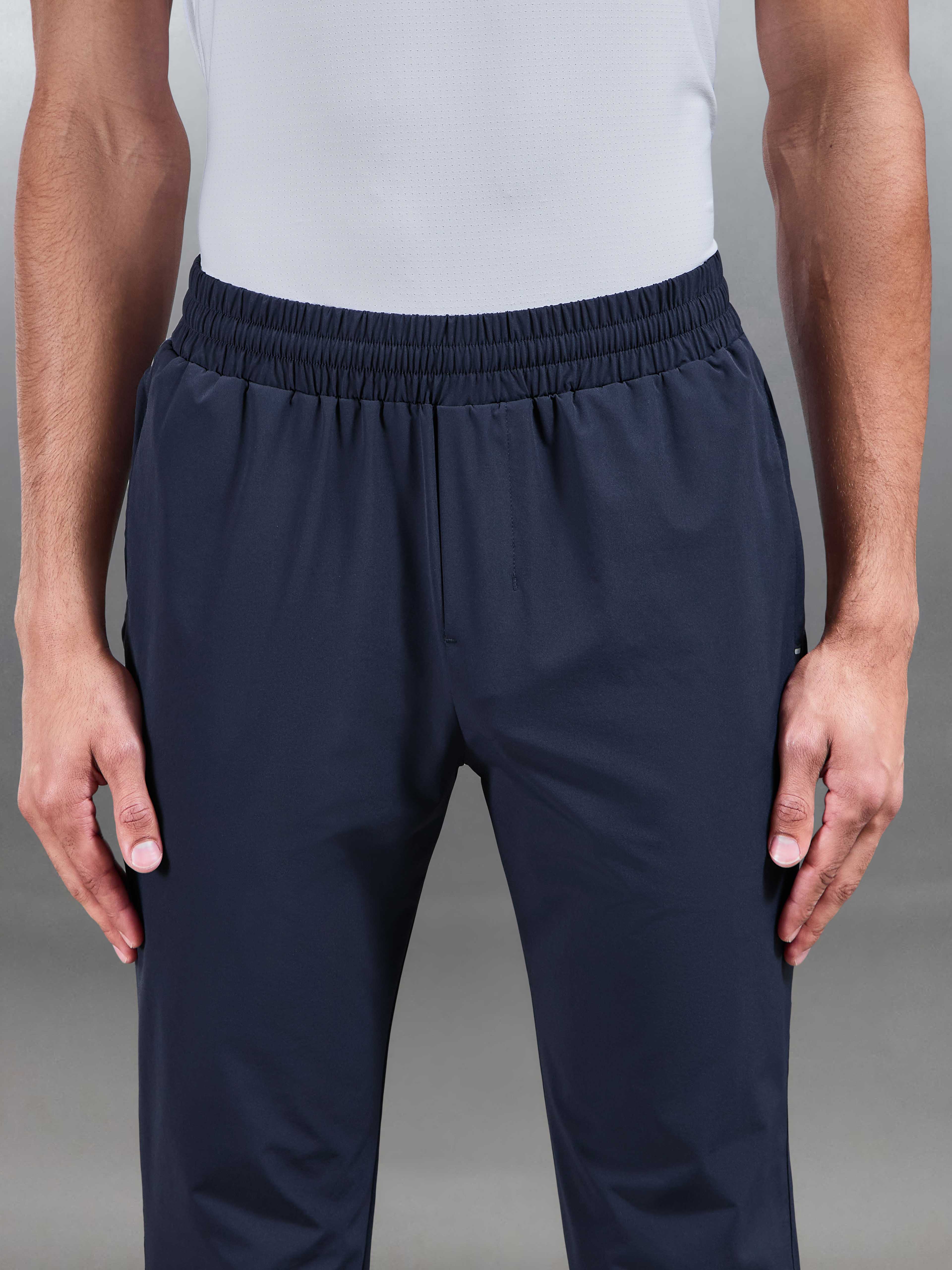 Active Colour Block Trackpant in Navy Steel Blue