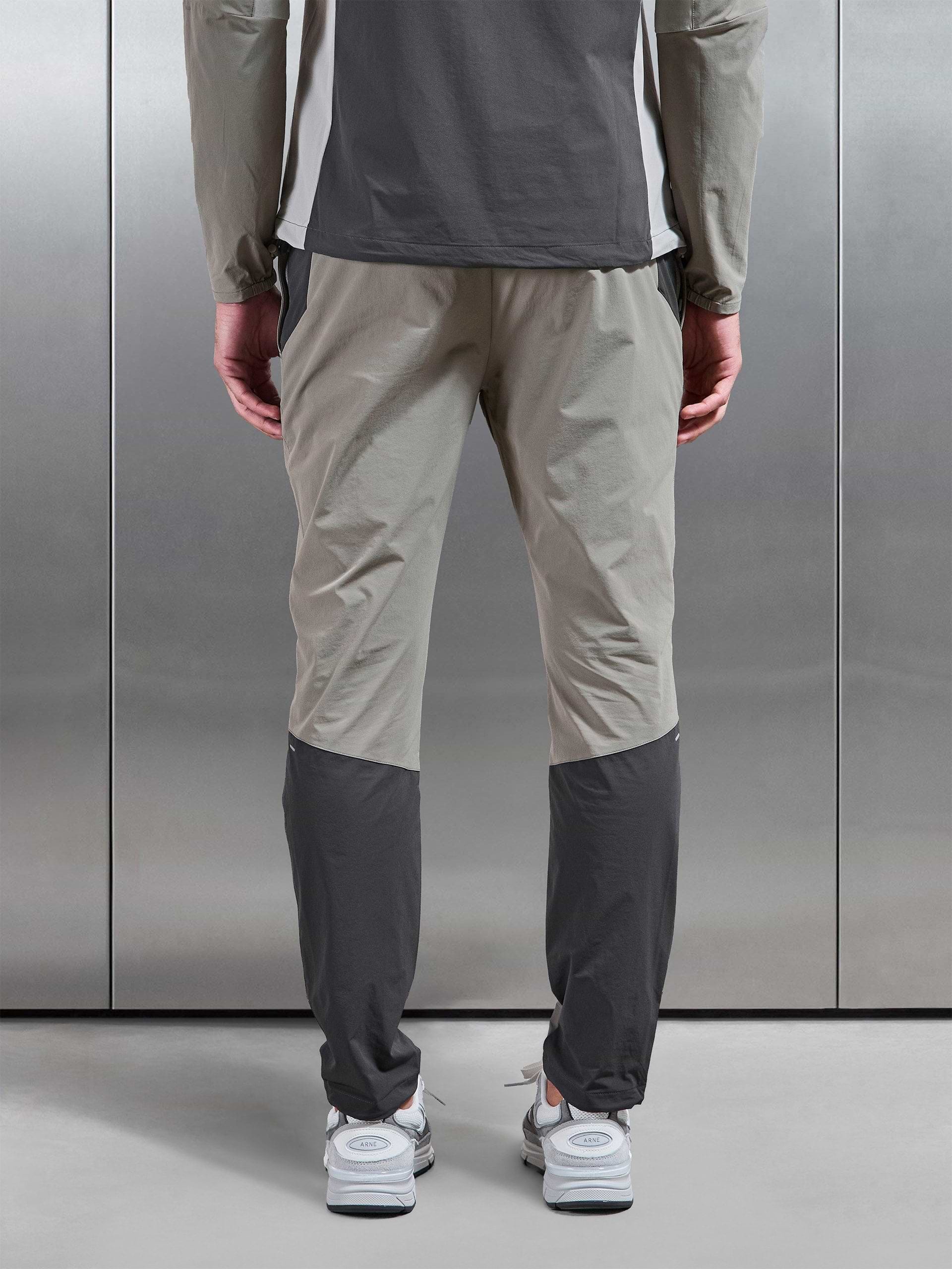 Active Colour Block Trackpant in Taupe