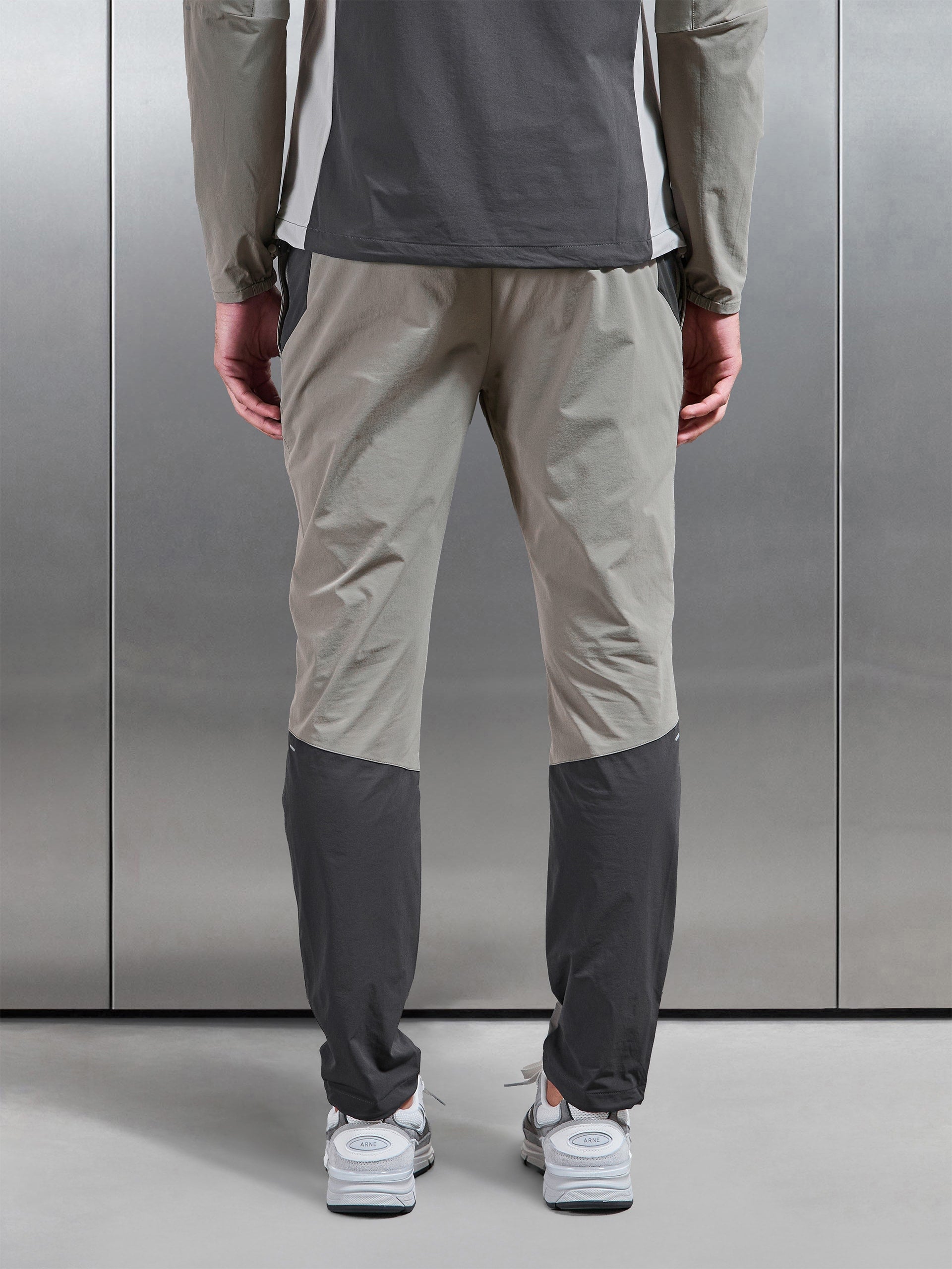 Active Colour Block Trackpant in Taupe