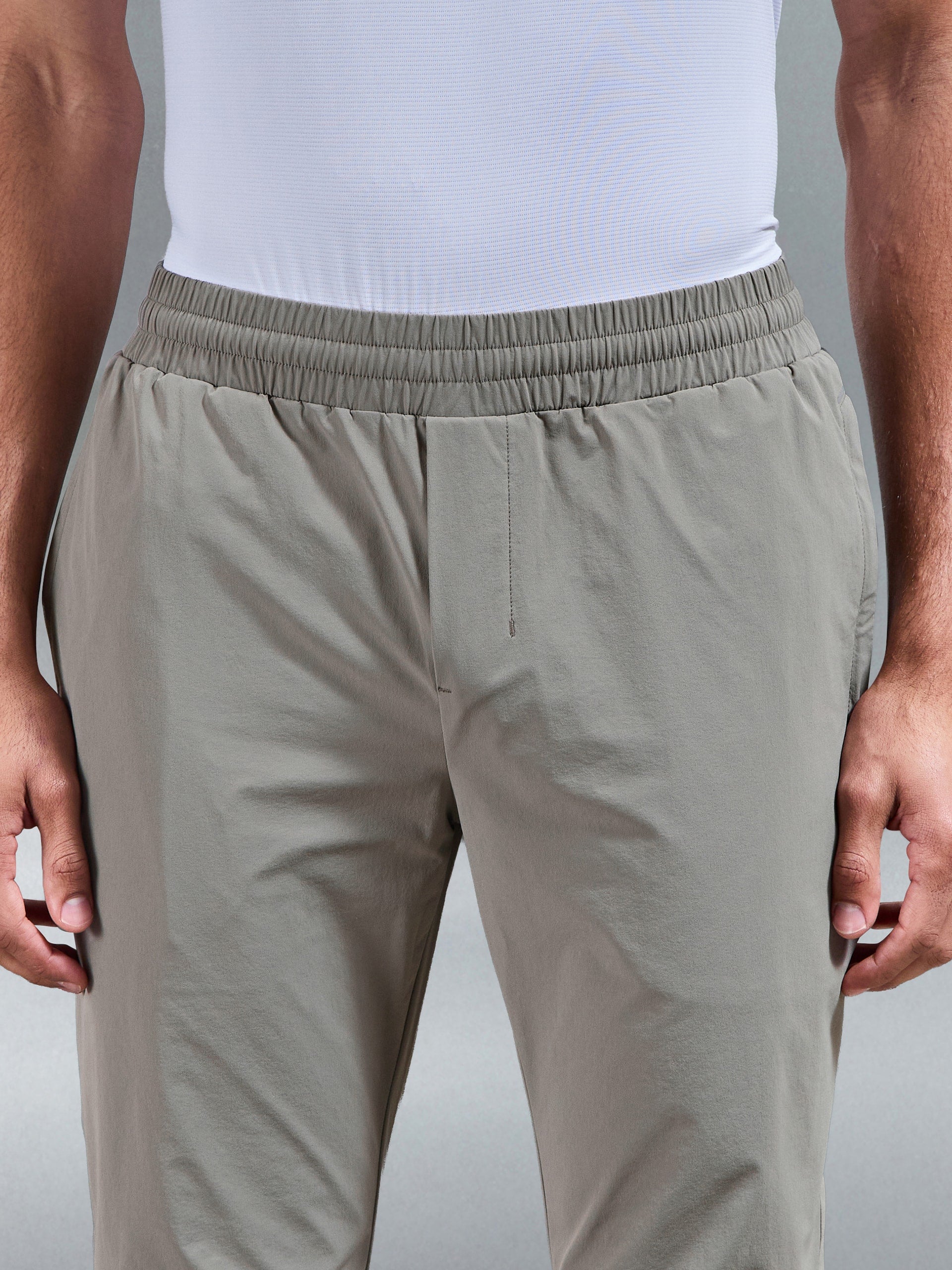 Active Colour Block Trackpant in Taupe