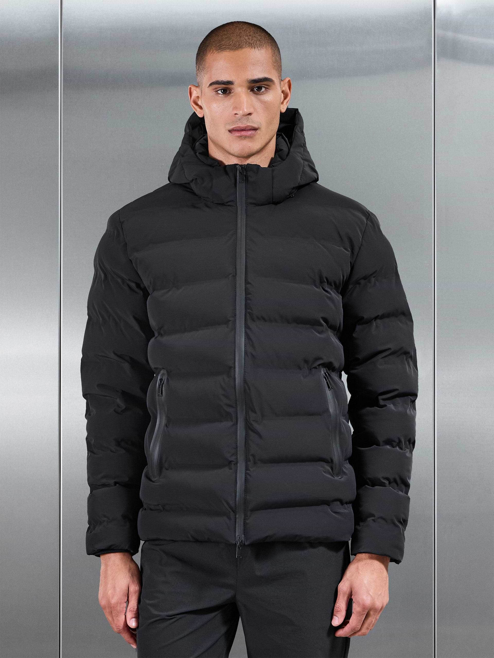Active Puffer Jacket in Black