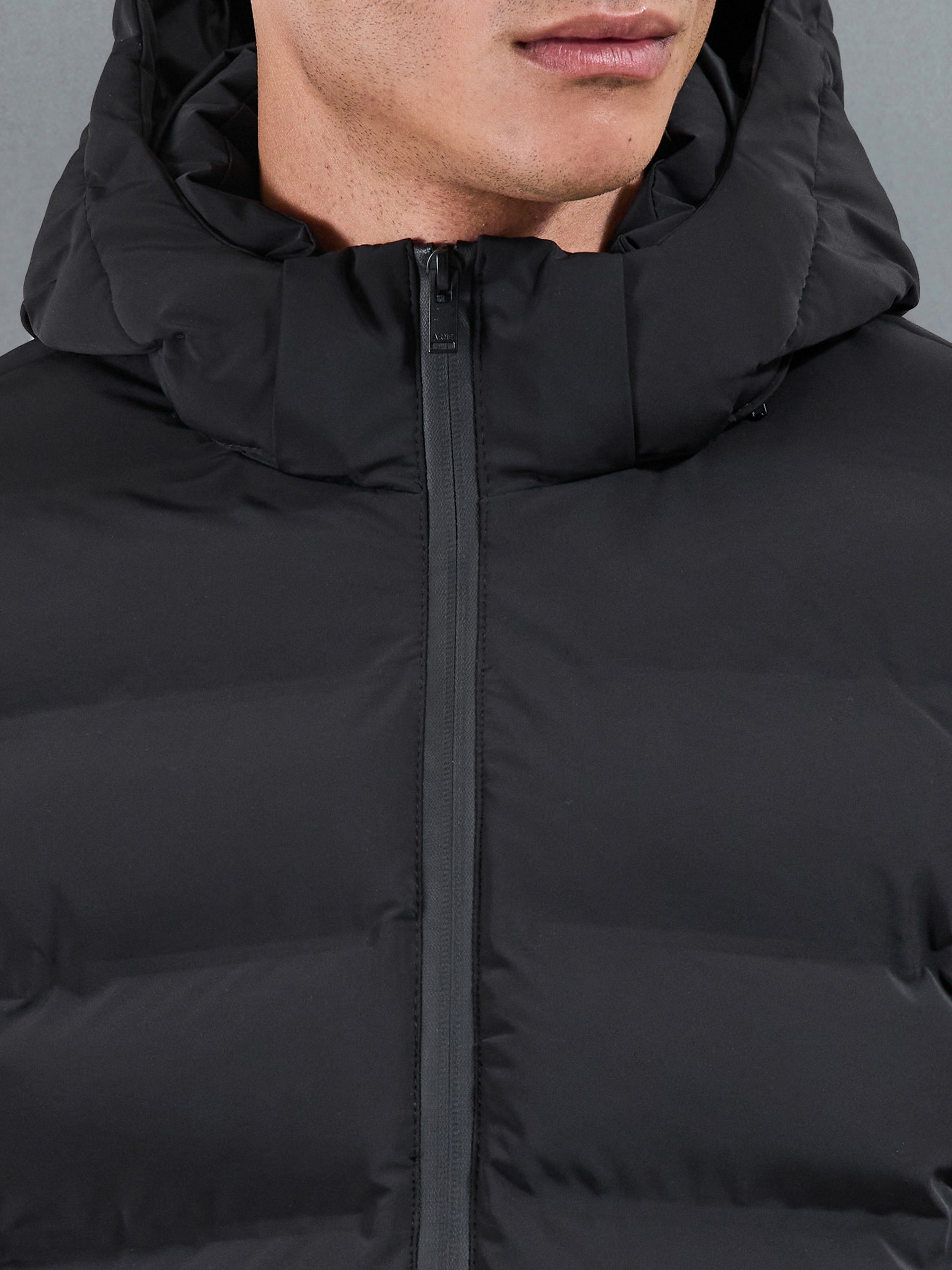 Active Puffer Jacket in Black