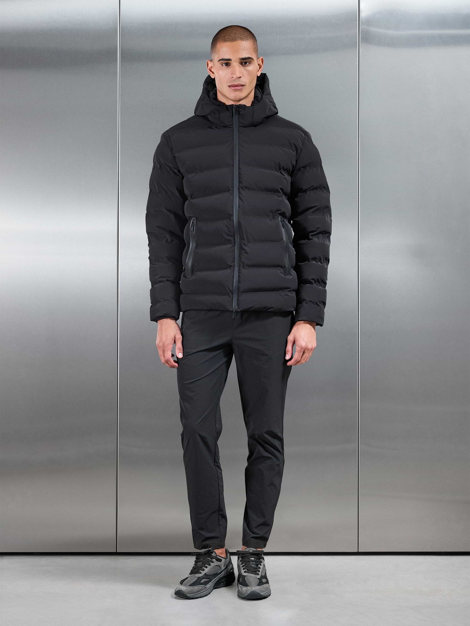 Active Puffer Jacket in Black