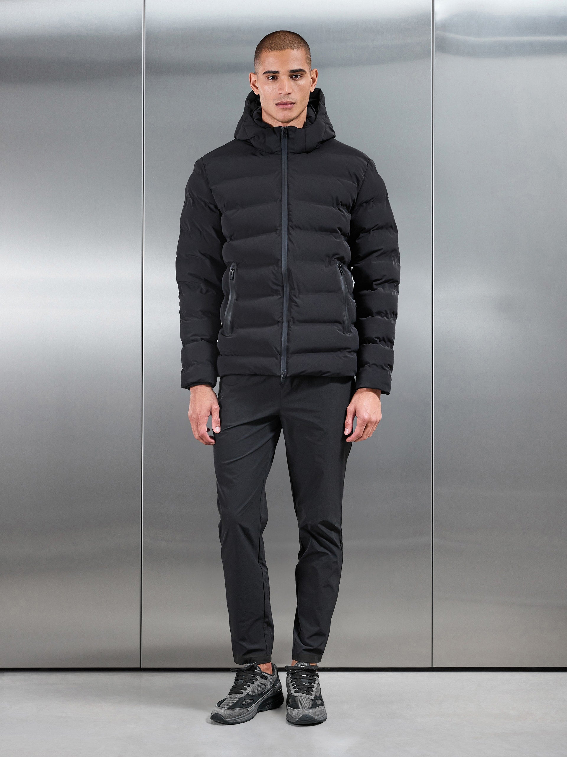 Active Puffer Jacket in Black