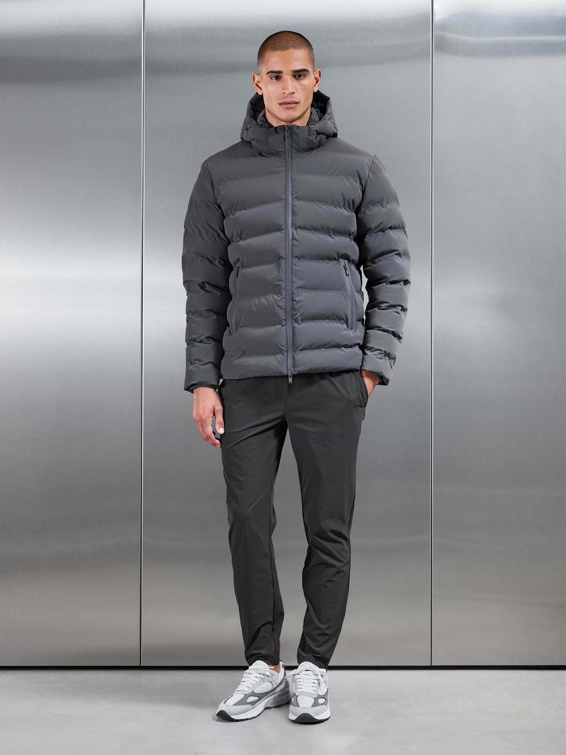 Active Puffer Jacket in Grey