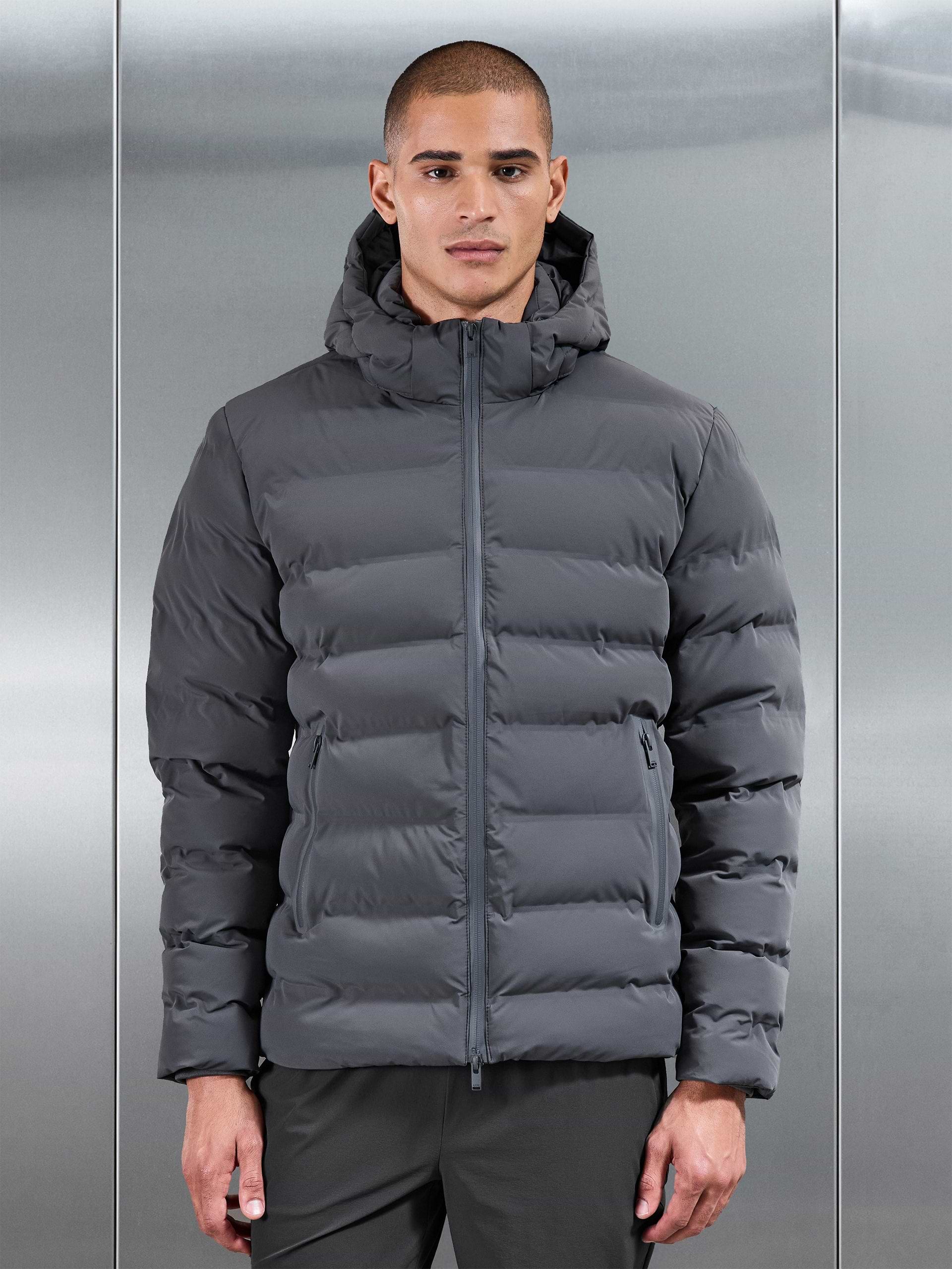 Active Puffer Jacket in Grey