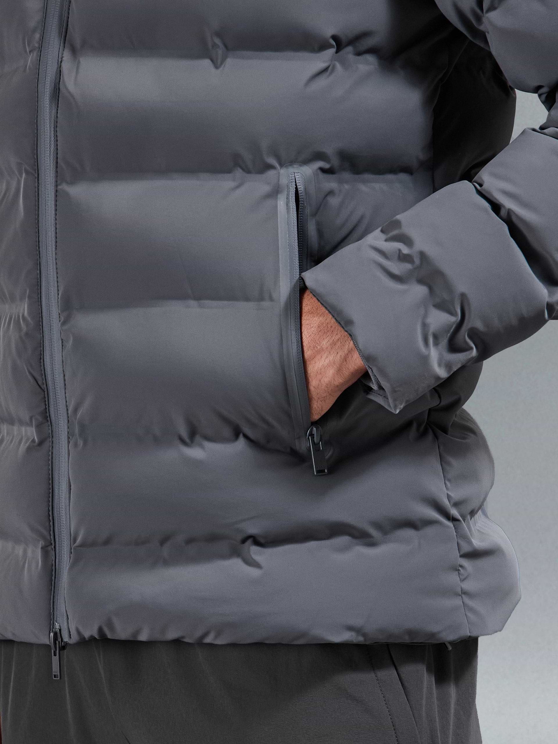 Active Puffer Jacket in Grey