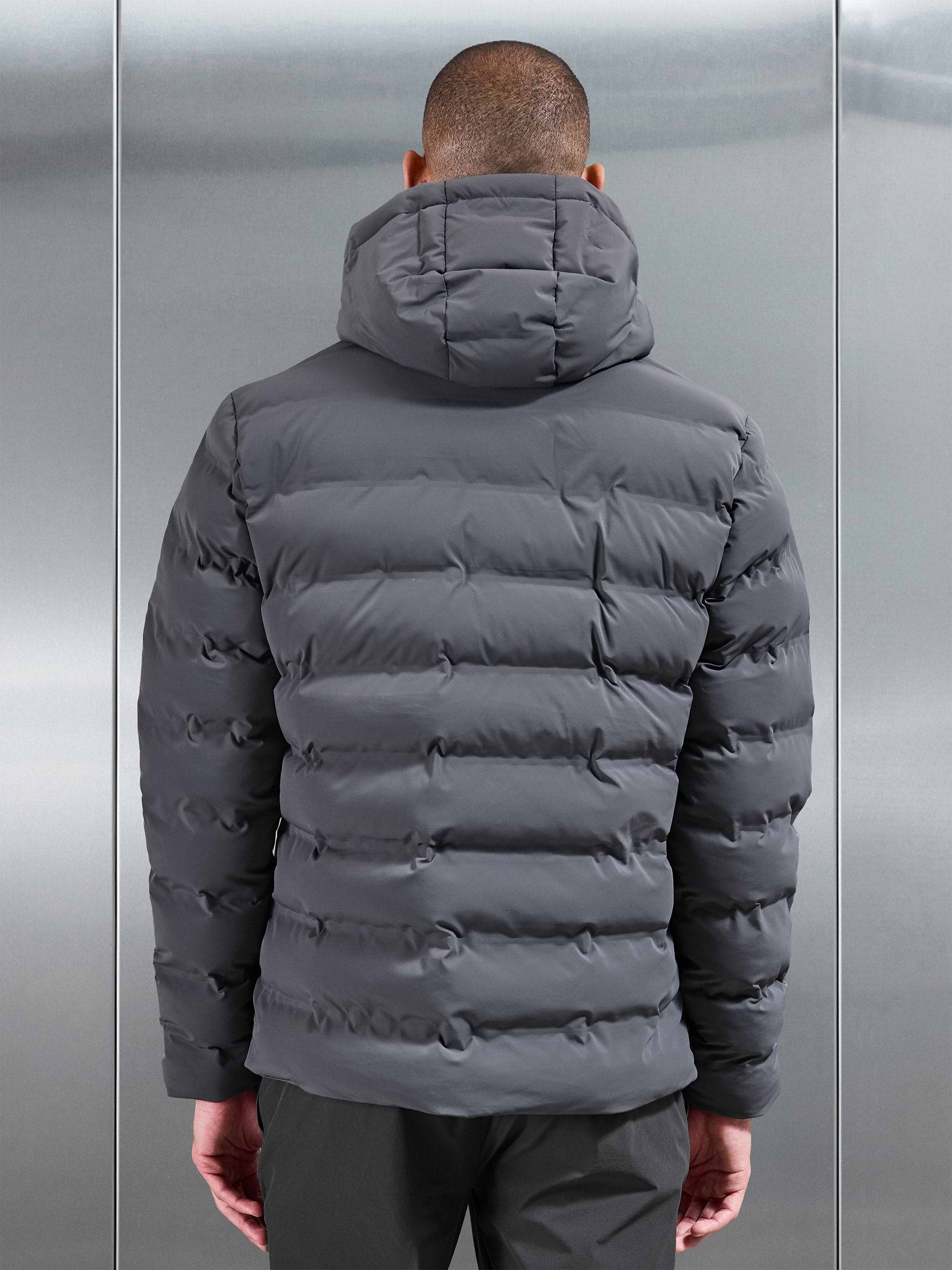 Active Puffer Jacket in Grey