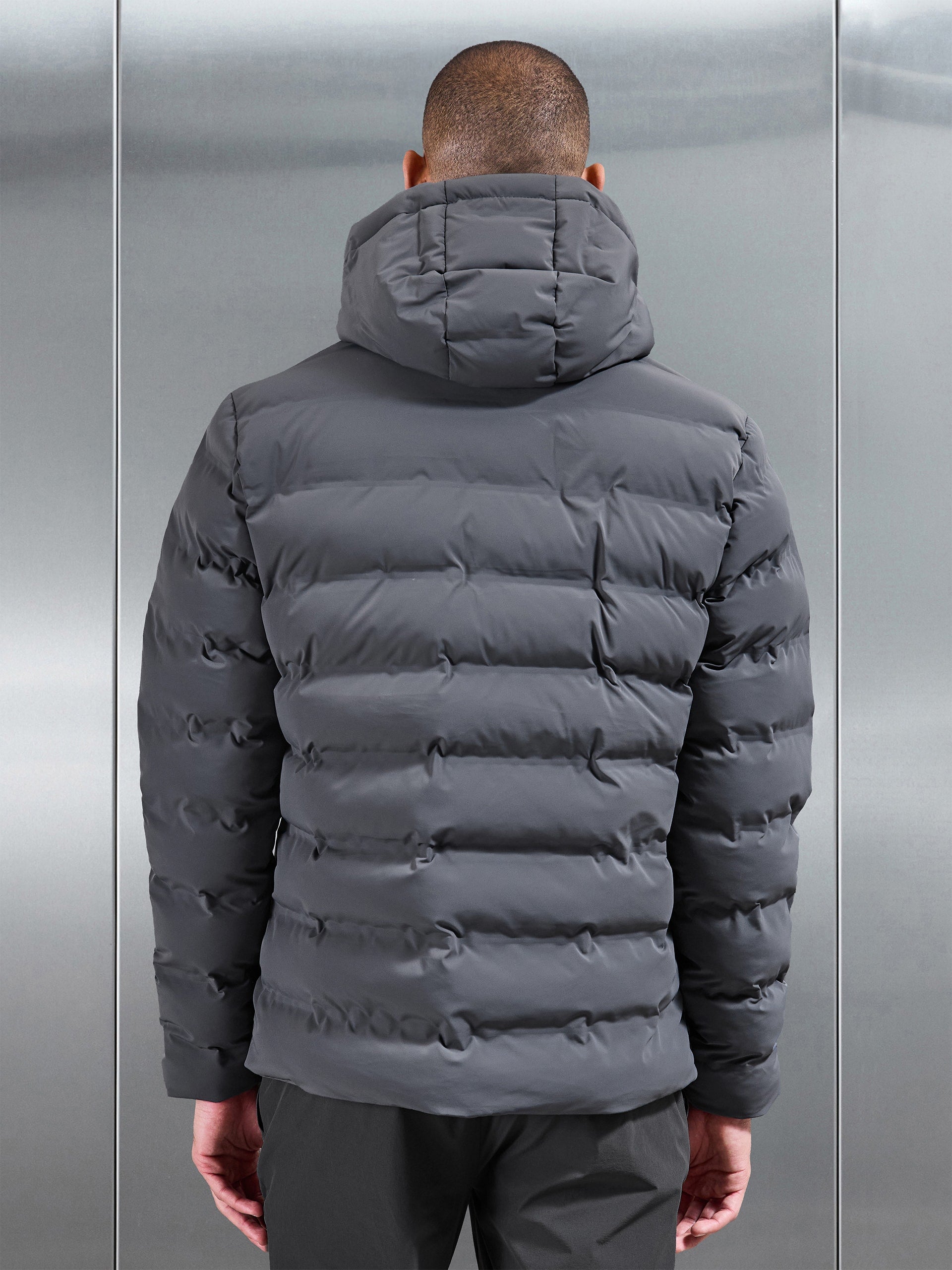 Active Puffer Jacket in Grey
