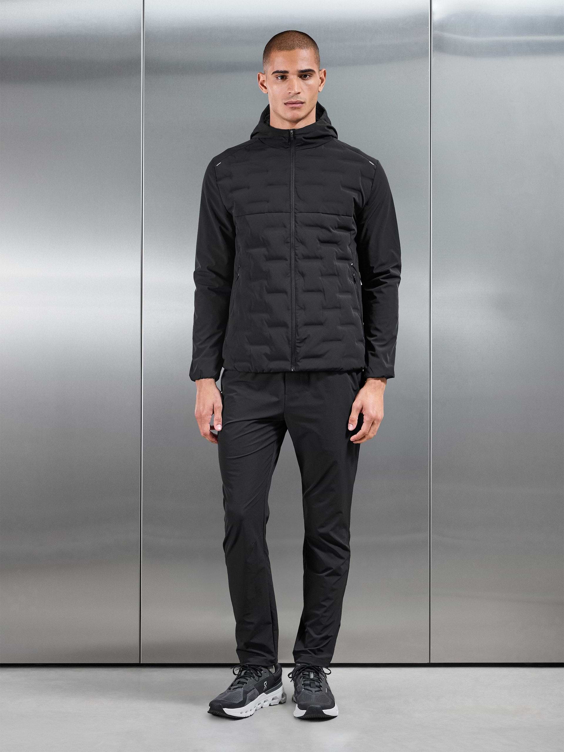 Active Quilted Windbreaker in Black