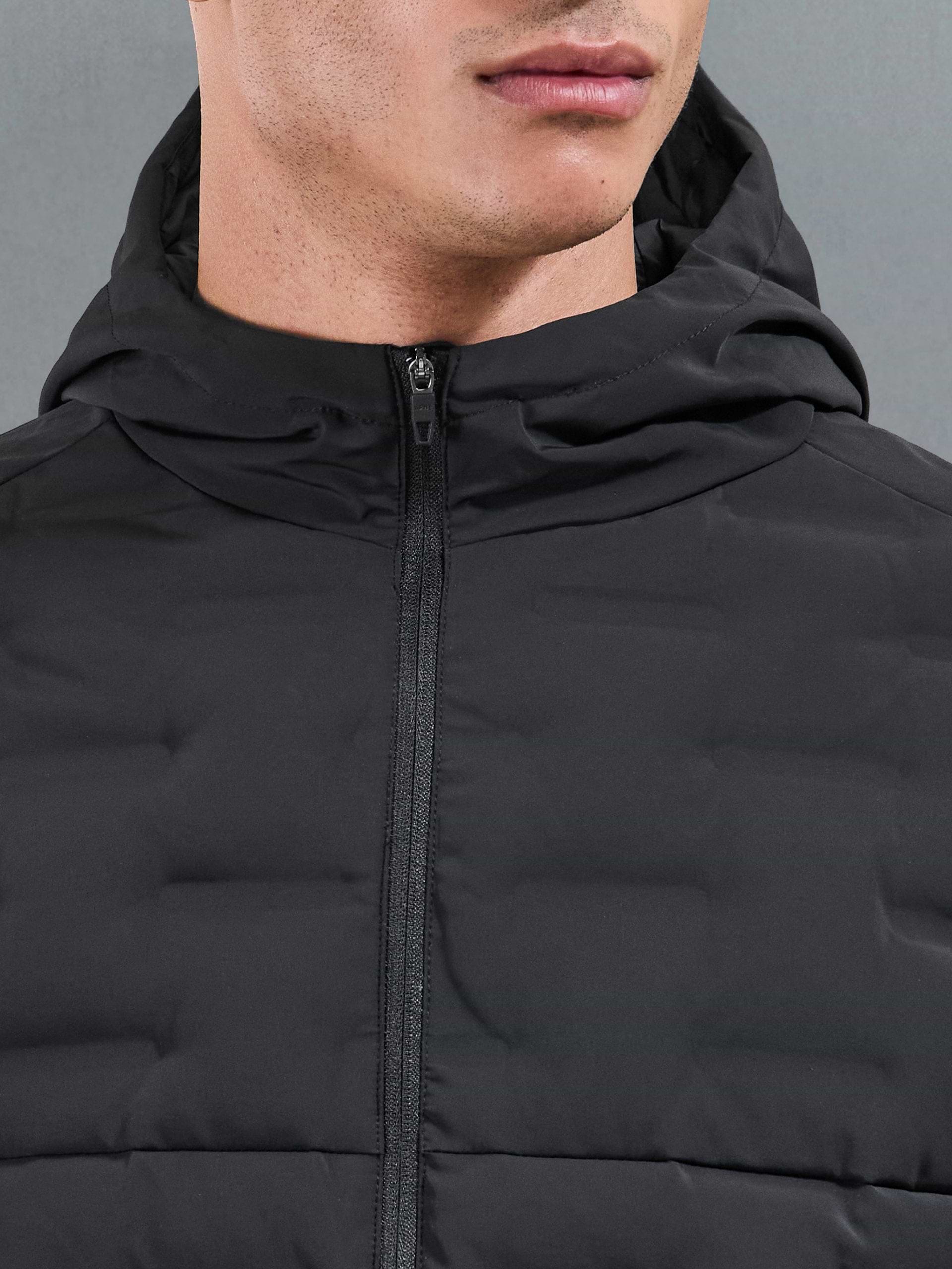 Active Quilted Windbreaker in Black