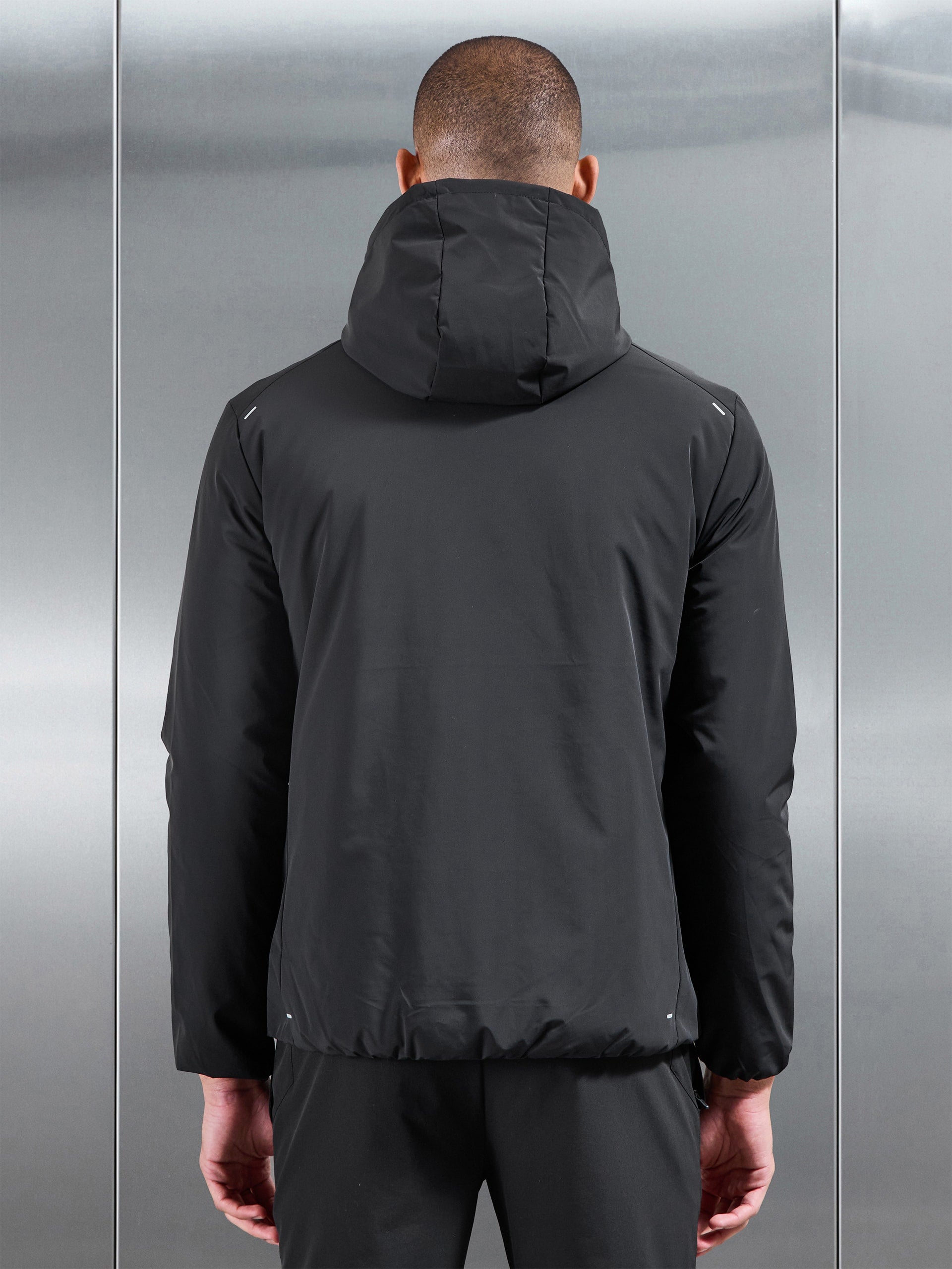 Active Quilted Windbreaker in Black
