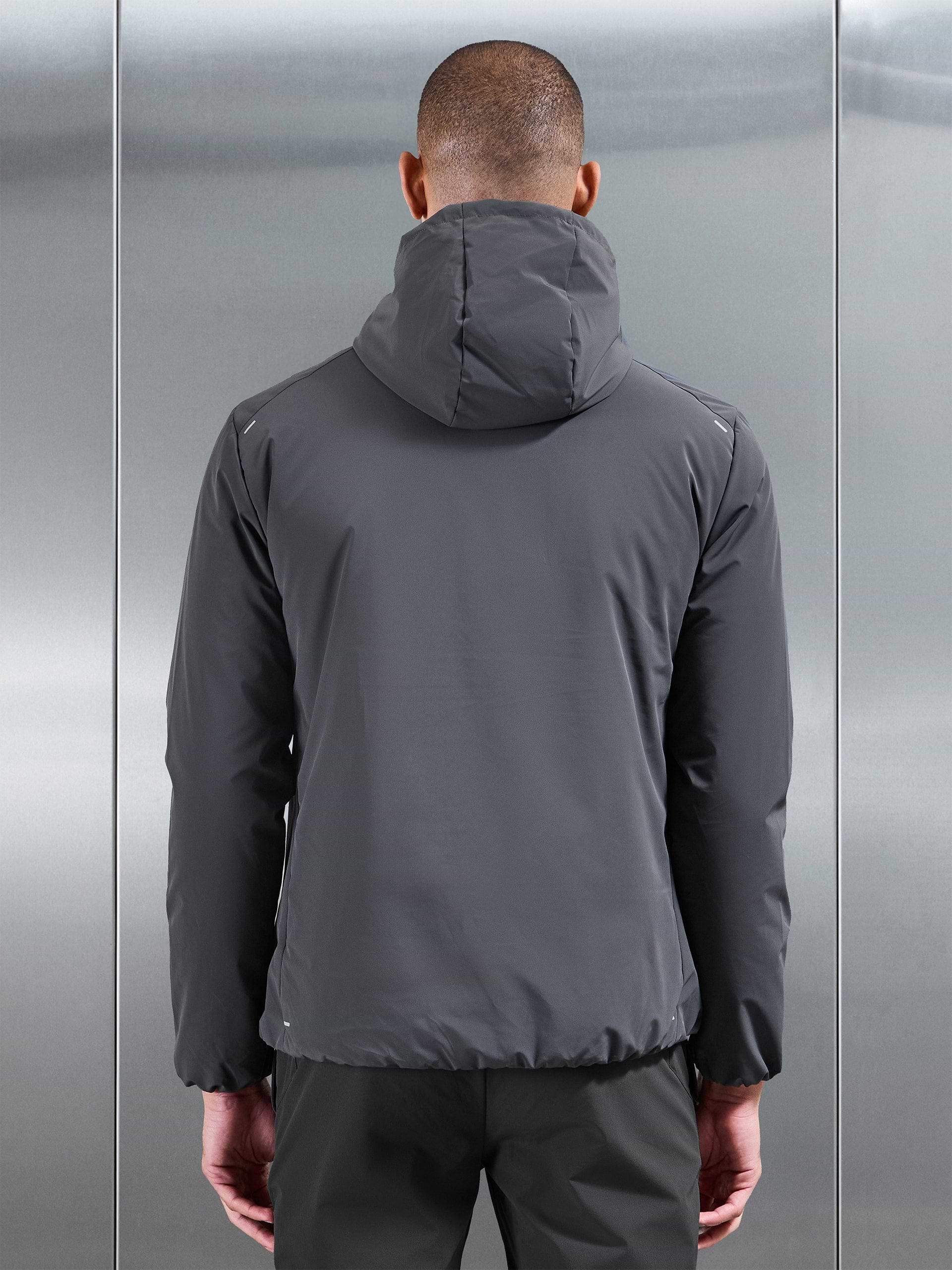 Active Quilted Windbreaker in Grey