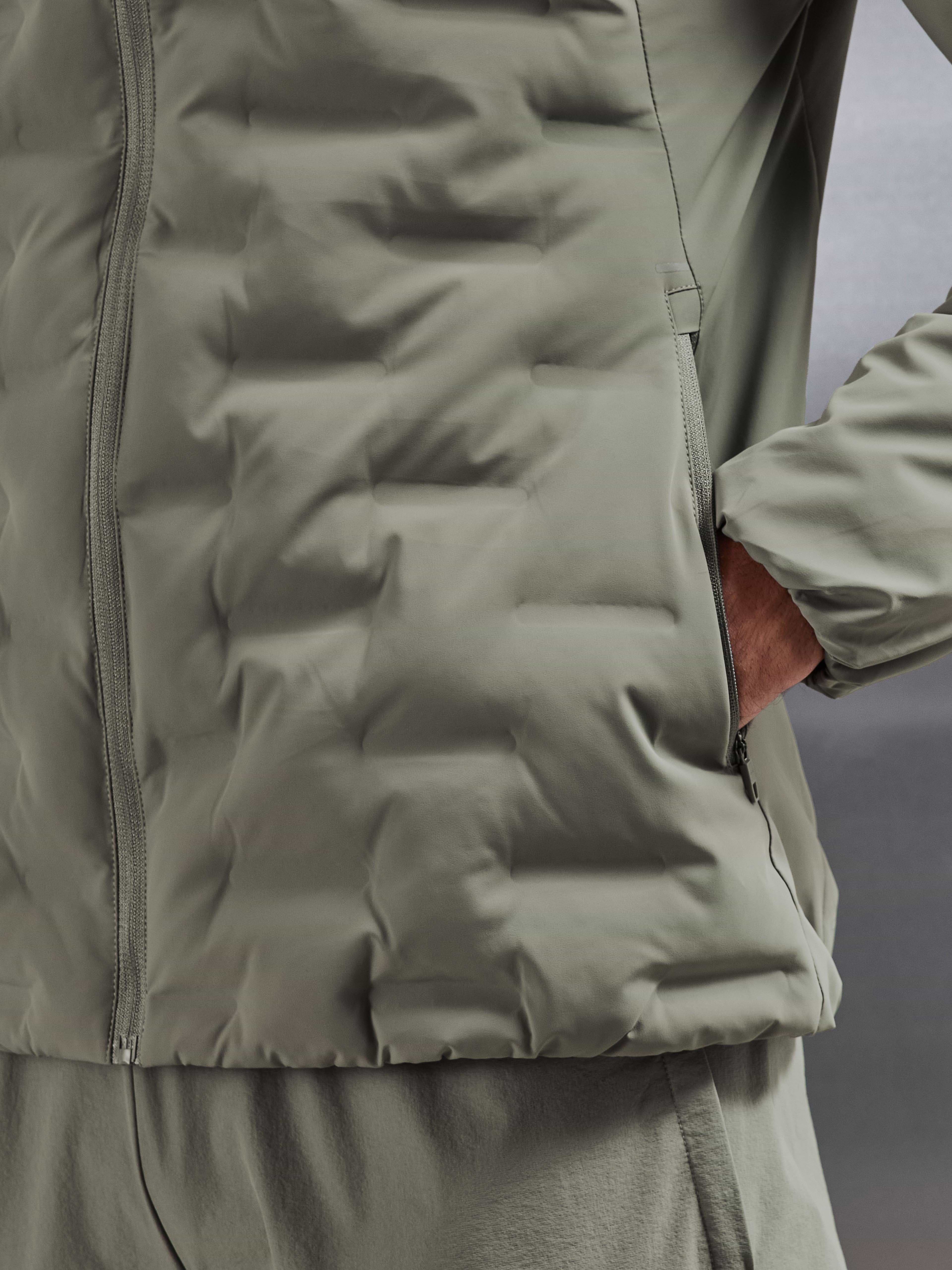 Active Quilted Windbreaker in Sage