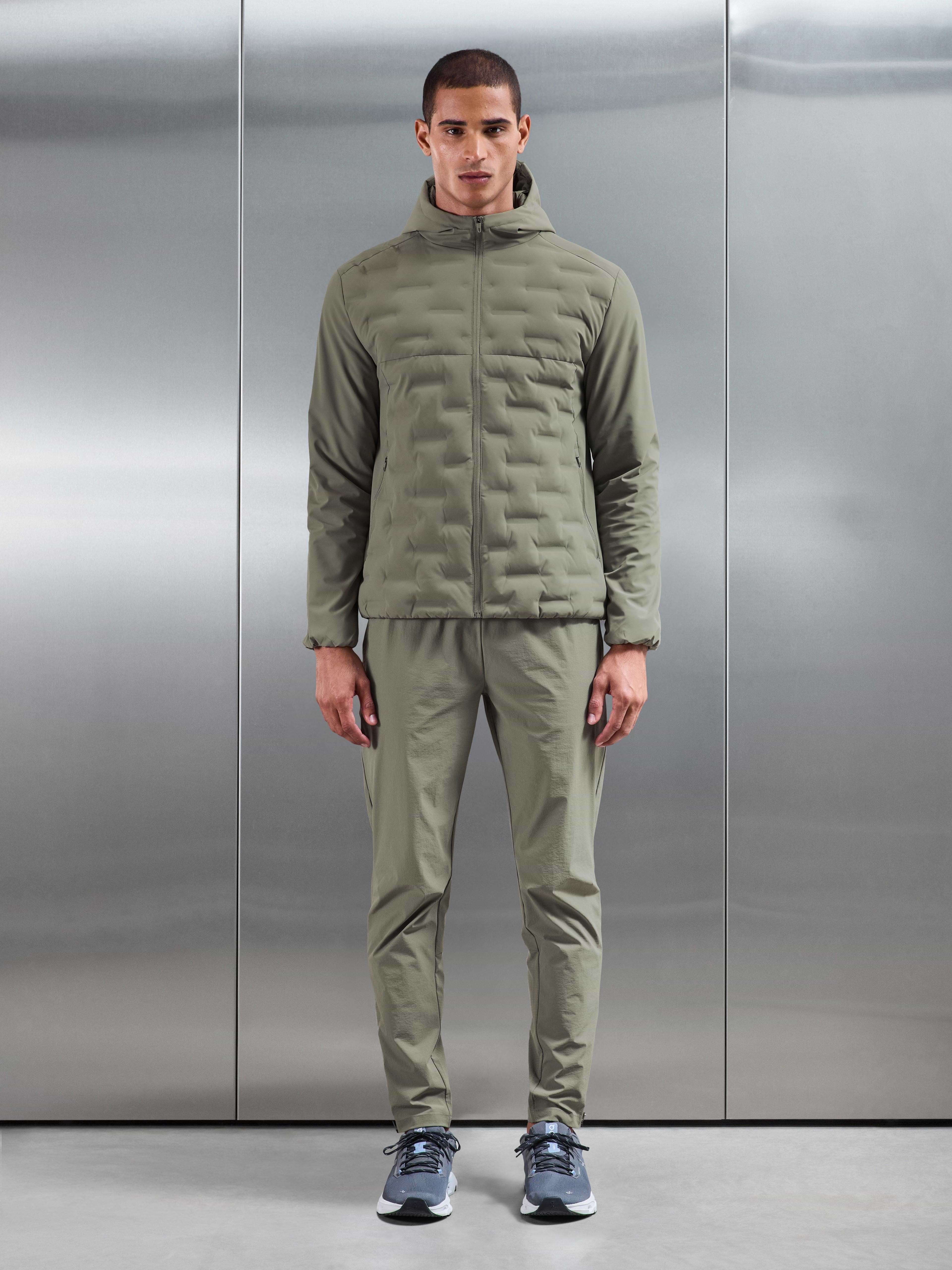Active Quilted Windbreaker in Sage