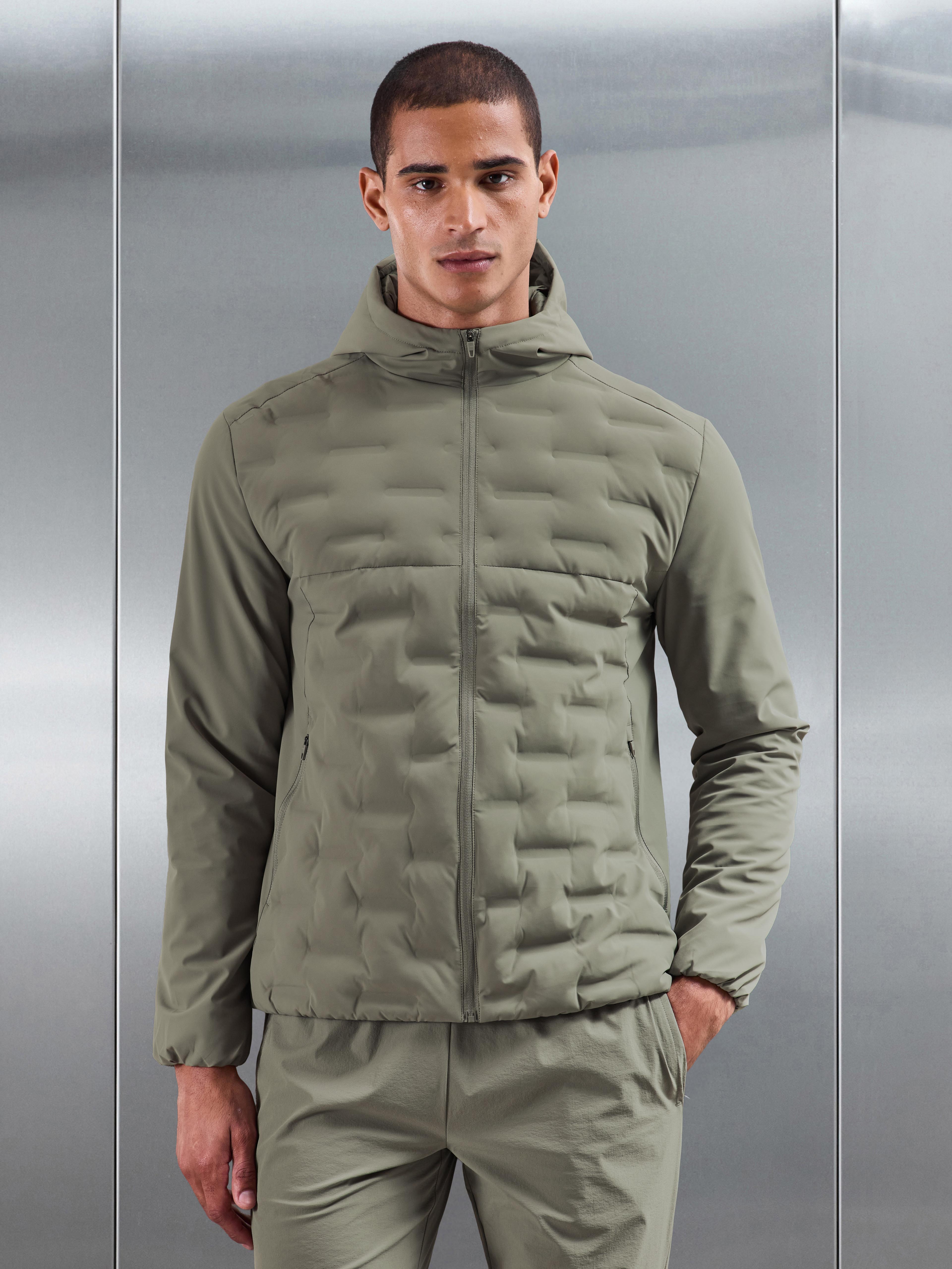 Active Quilted Windbreaker in Sage