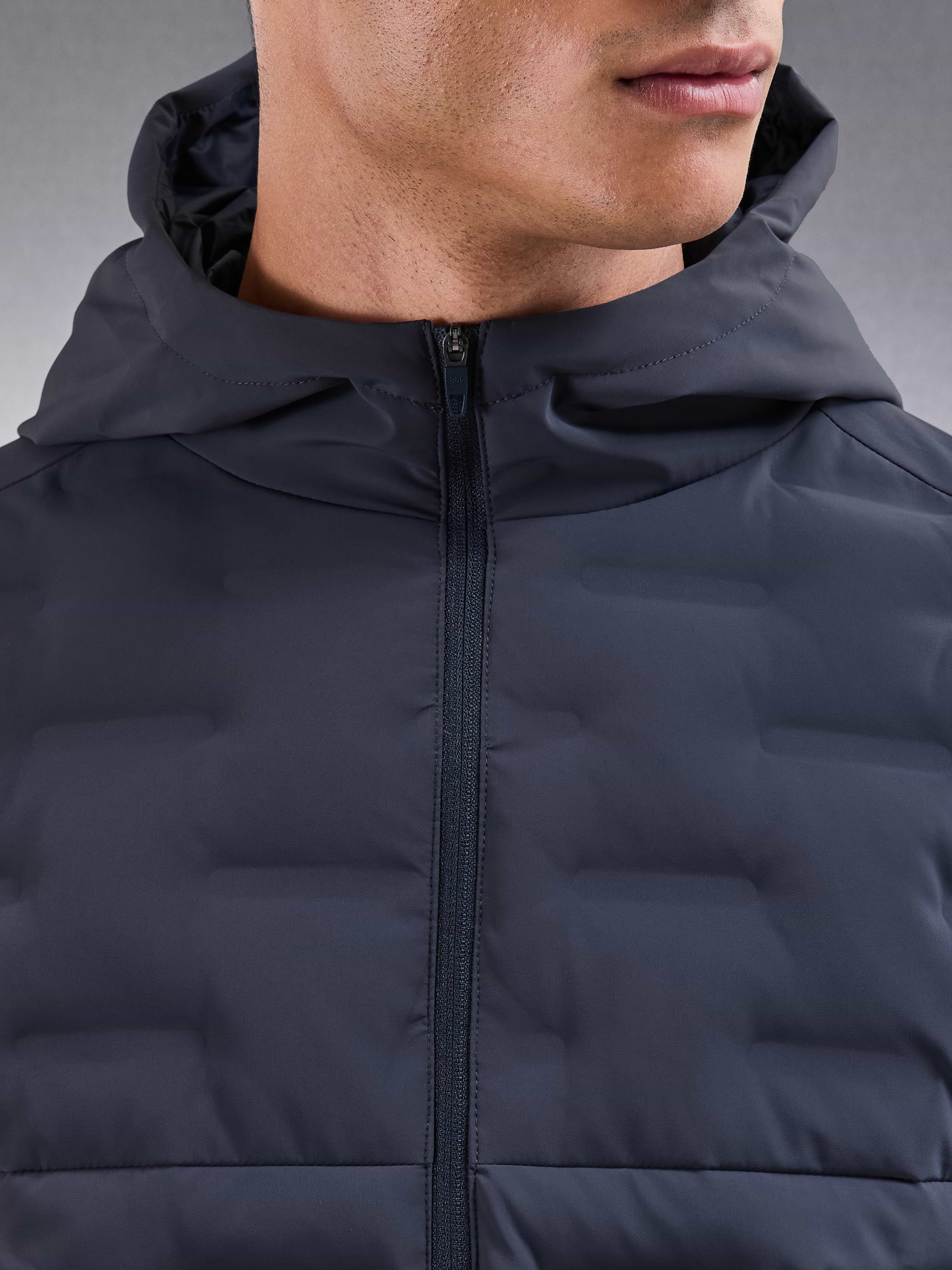 Active Quilted Windbreaker in Slate Blue