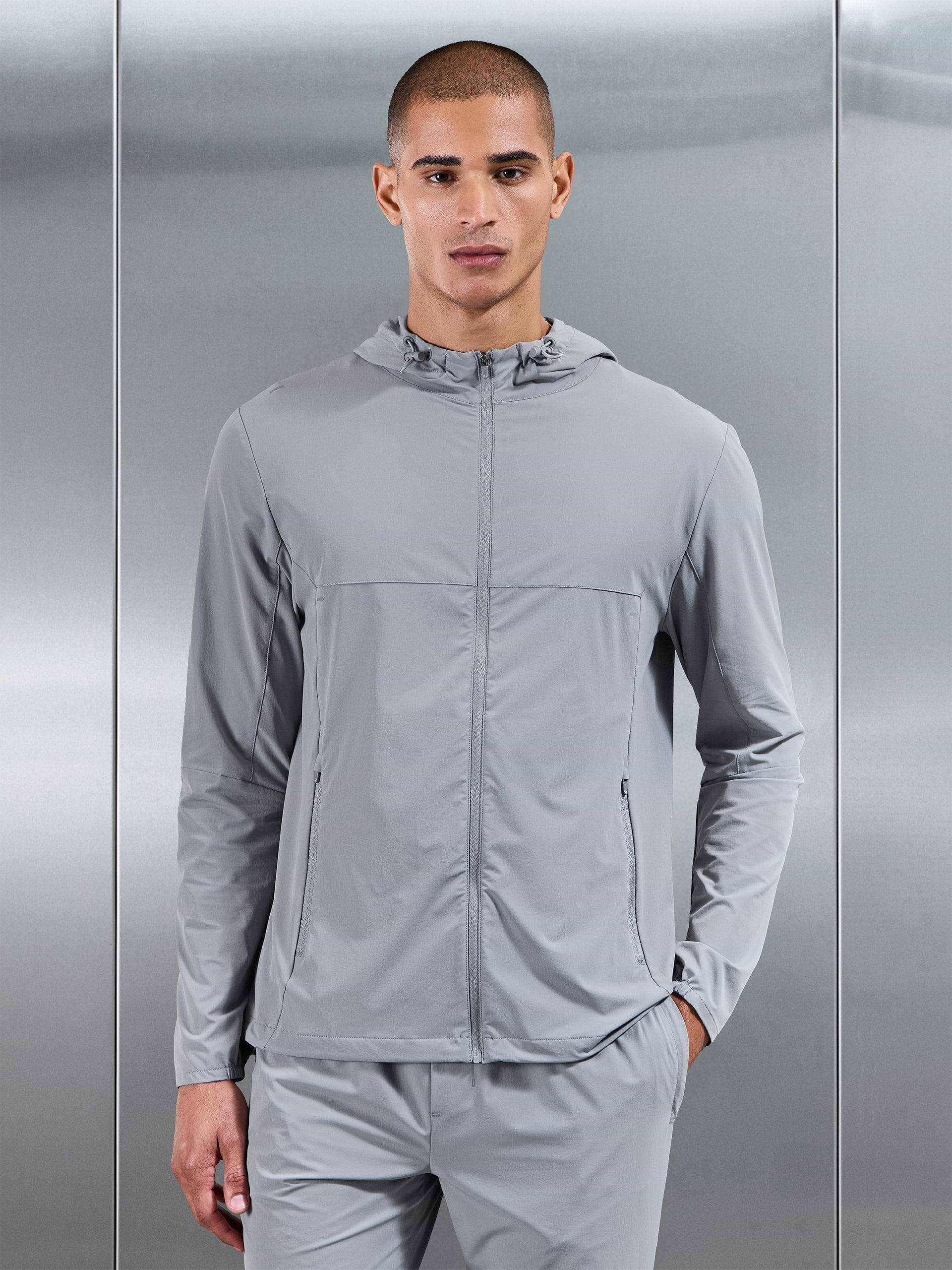 Active Windbreaker in Mid Grey