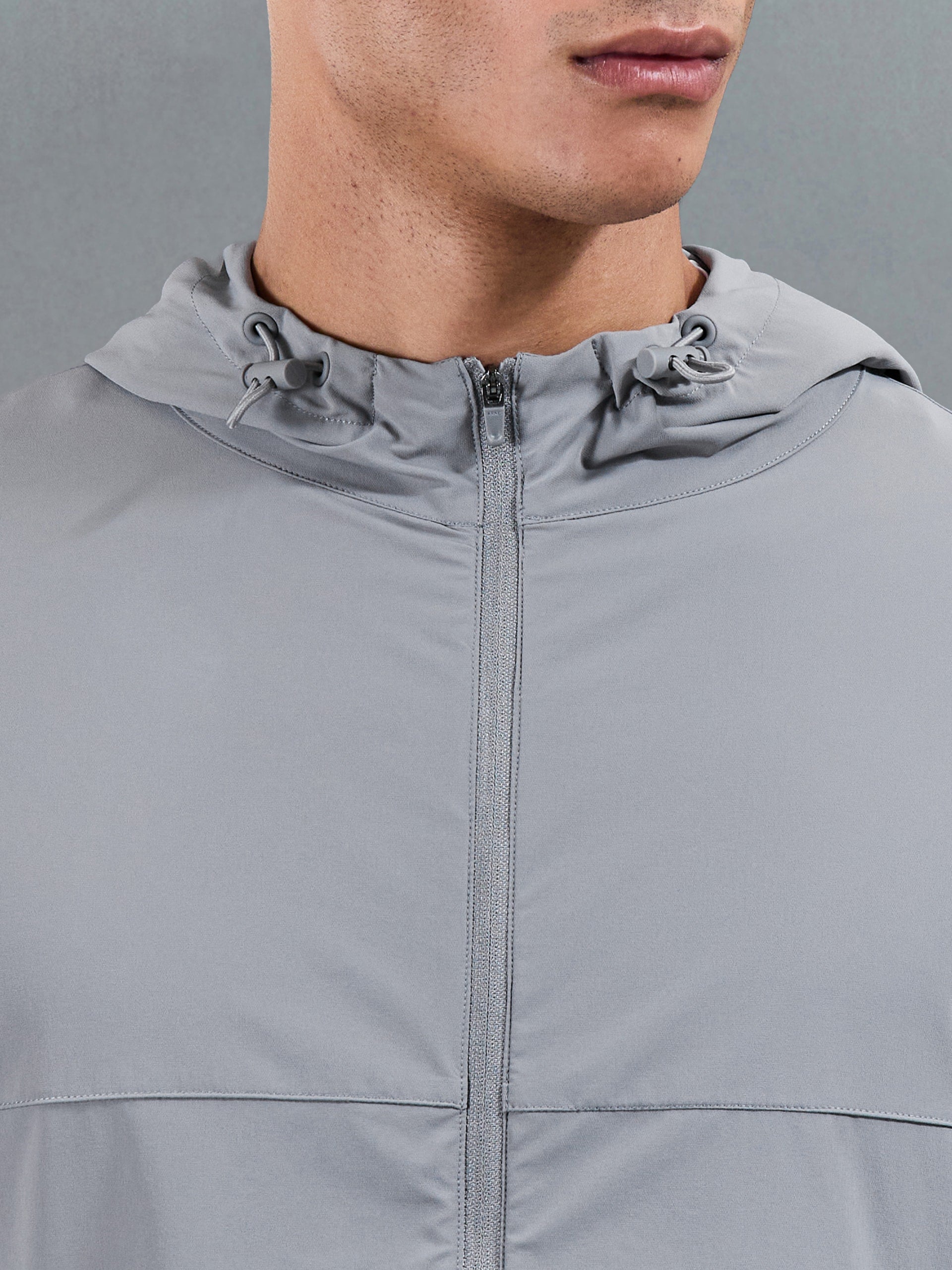 Active Windbreaker in Mid Grey