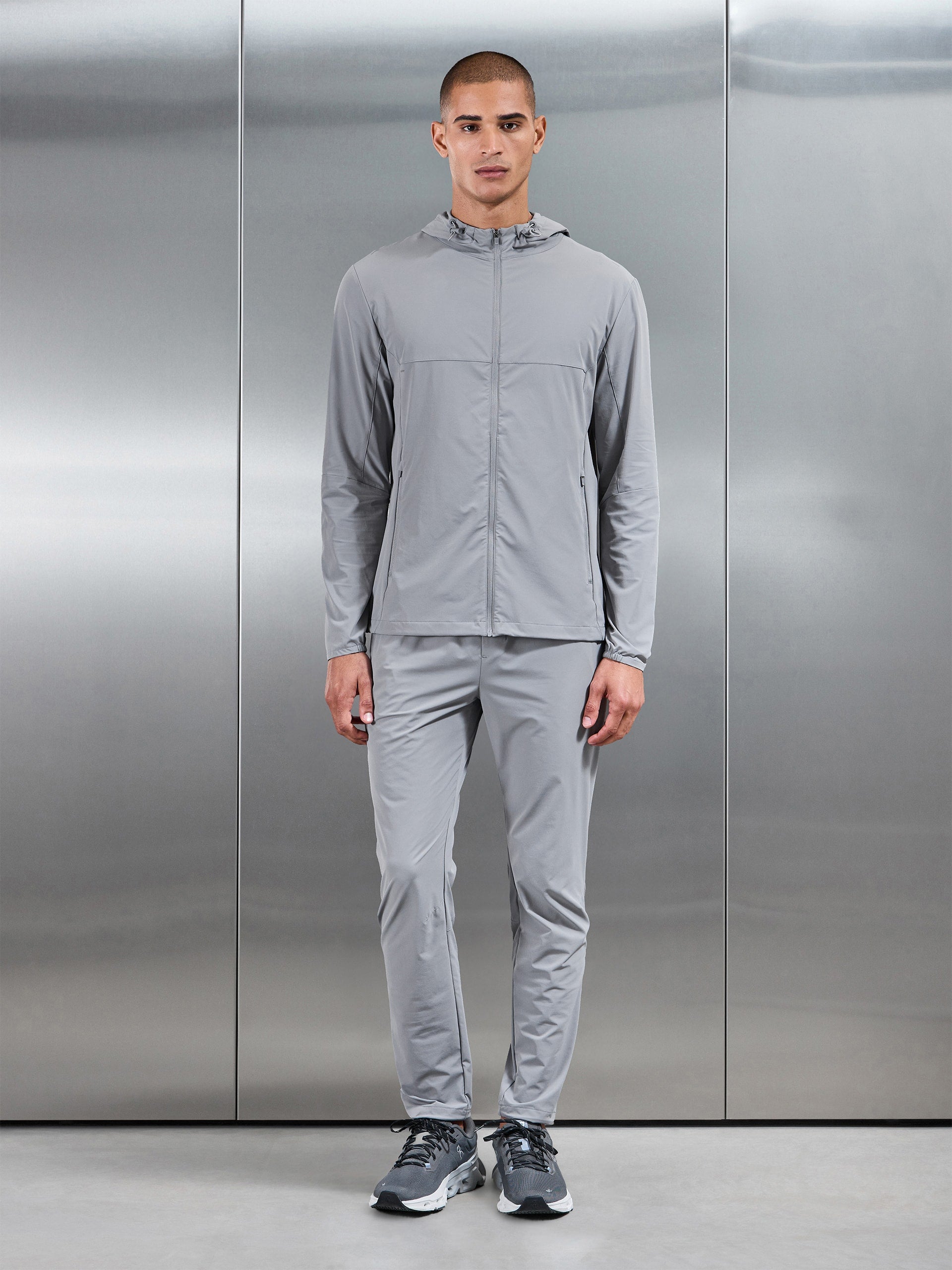Active Windbreaker in Mid Grey