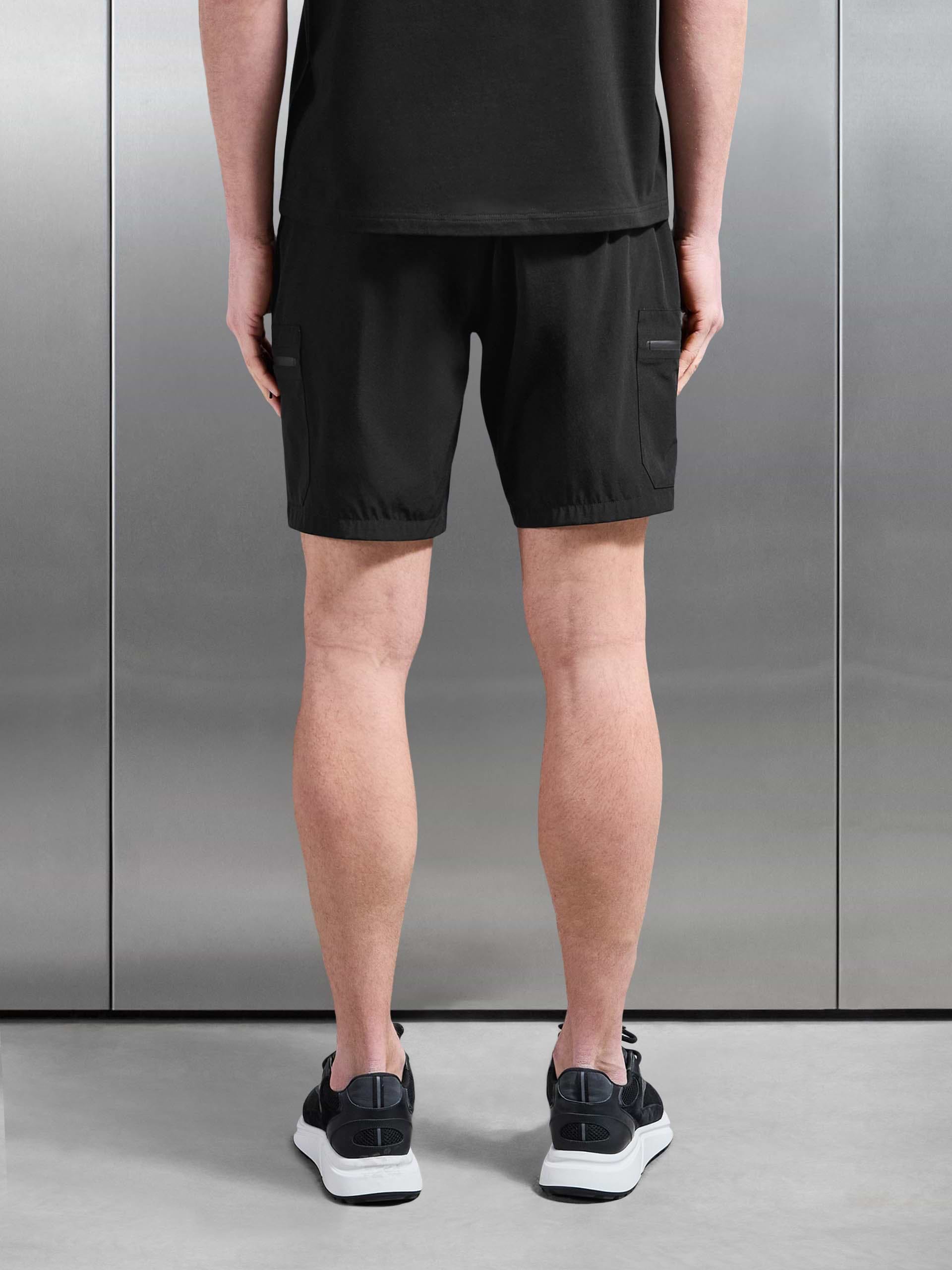 Active Cargo Short in Black