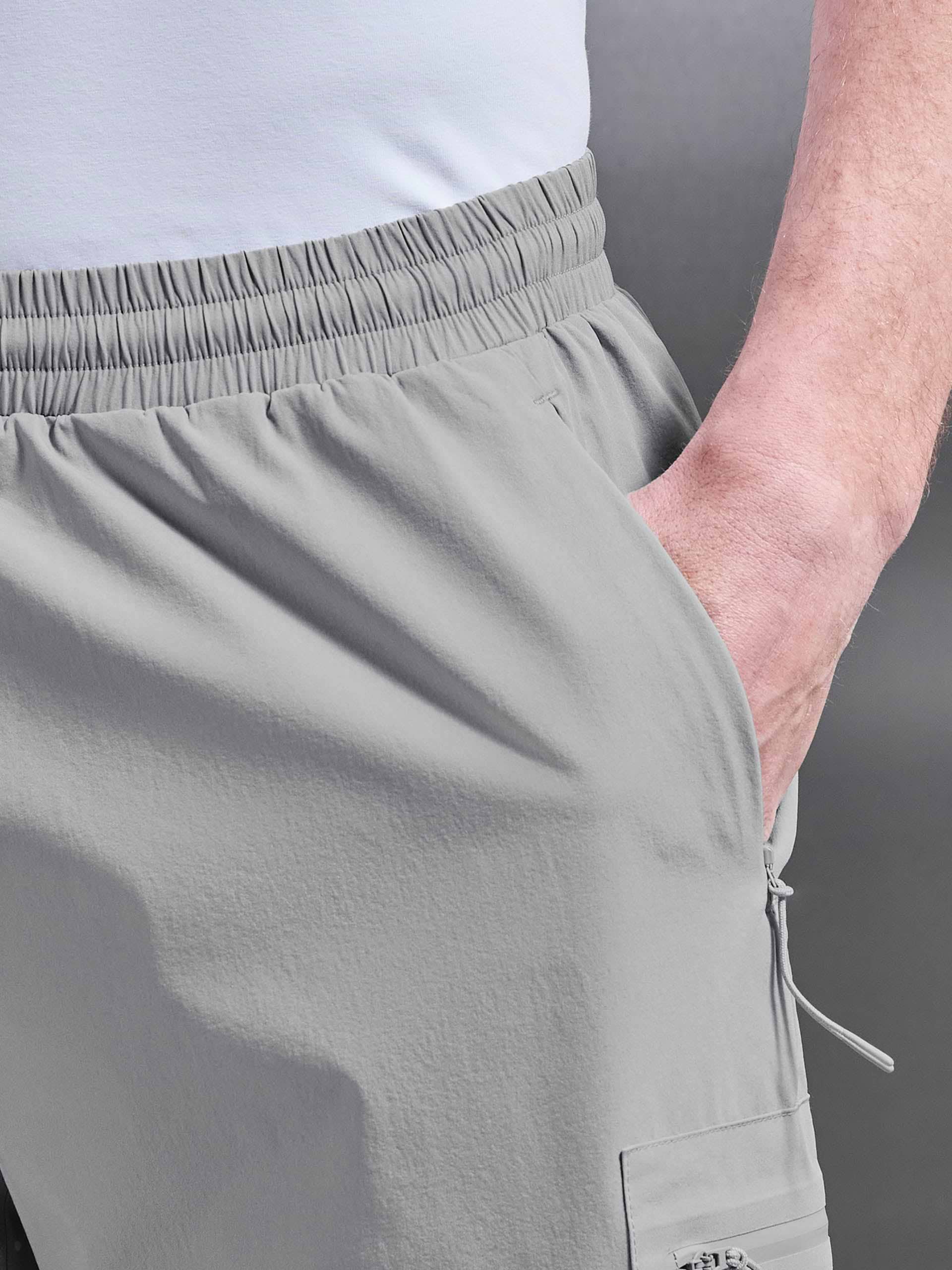 Active Cargo Short in Mid Grey