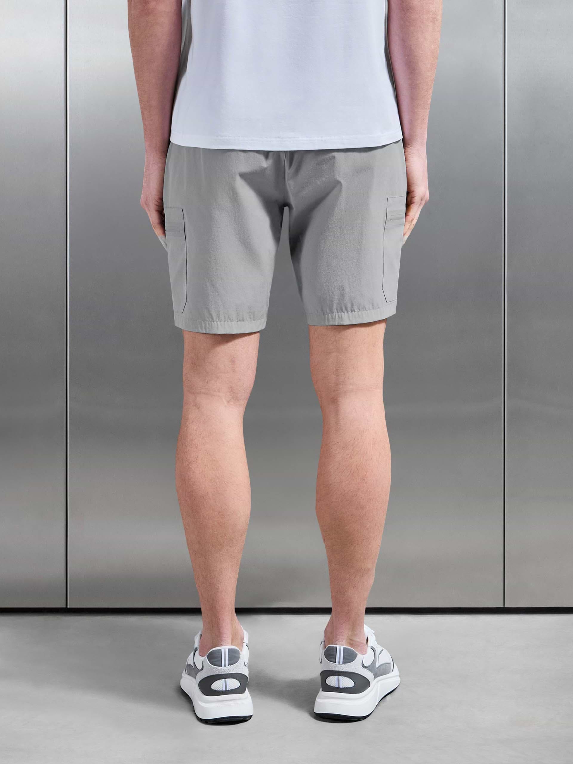 Active Cargo Short in Mid Grey