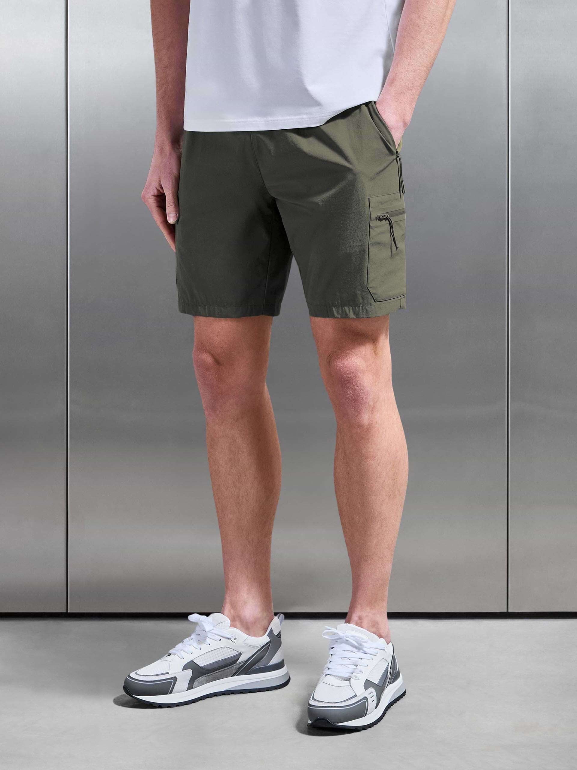 Active Cargo Short in Olive